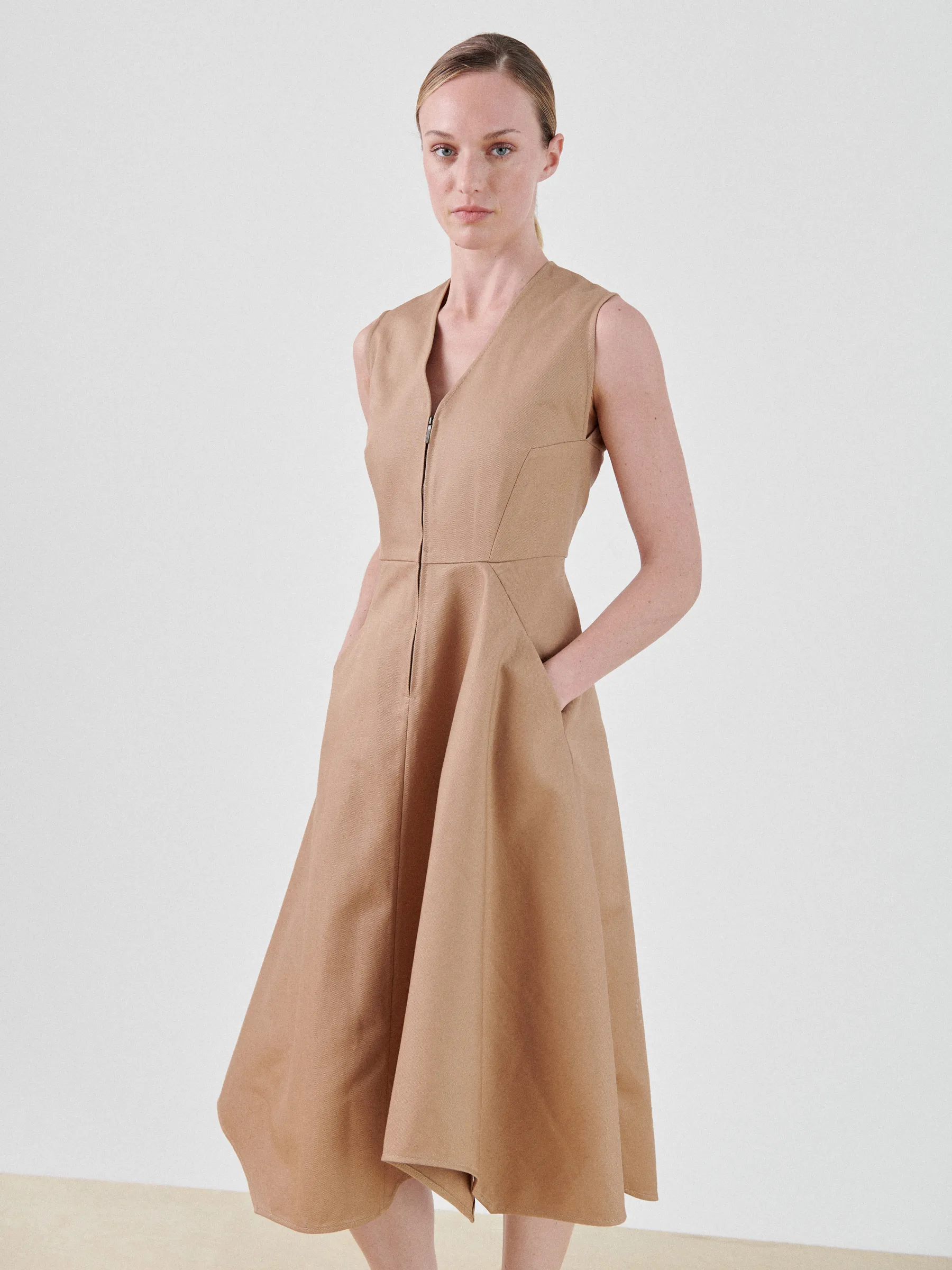 Denim Wave Dress sold by Zero + Maria Cornejo product image thumbnail 3