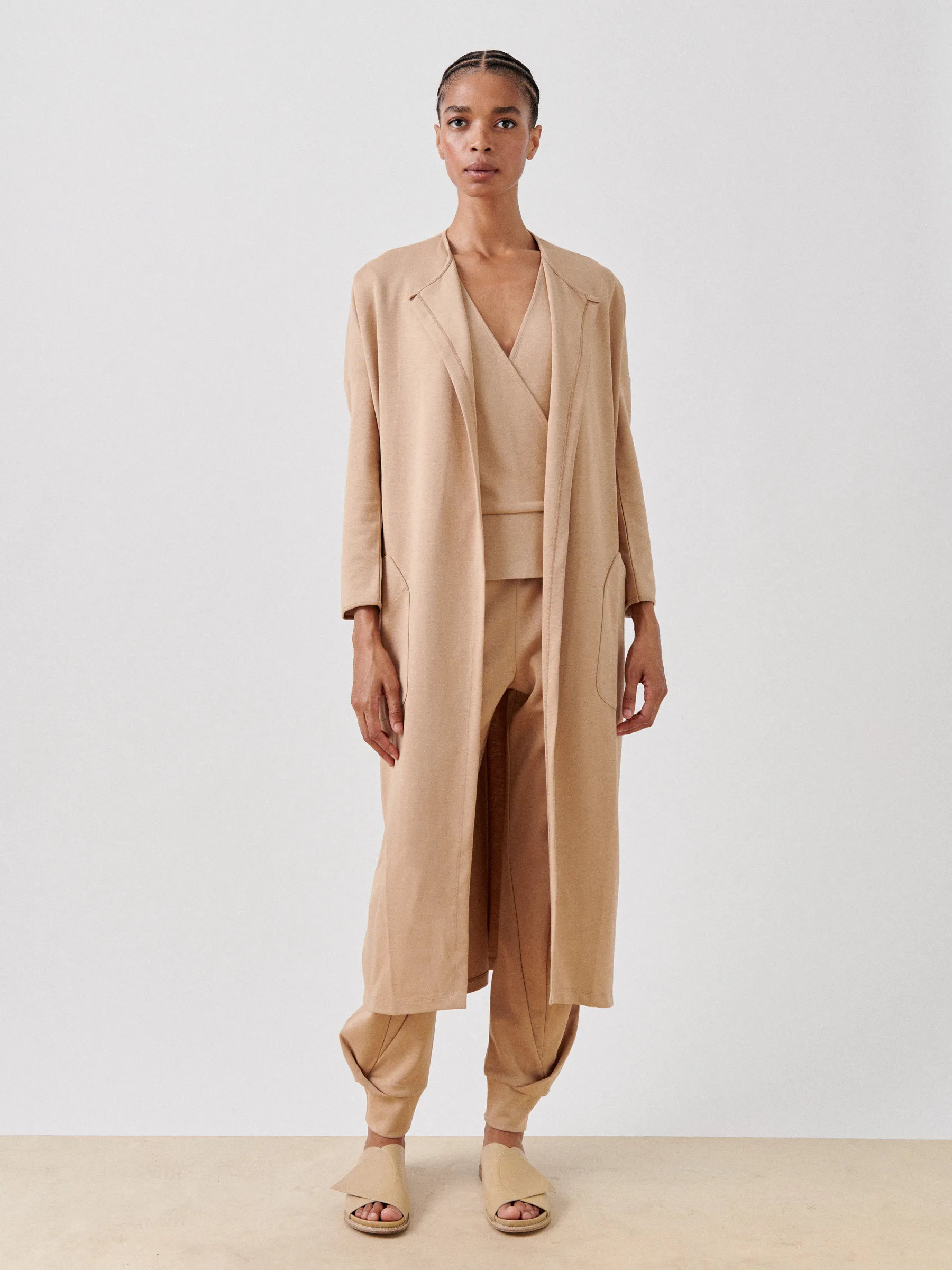 Jersey Koya Coat sold by Zero + Maria Cornejo