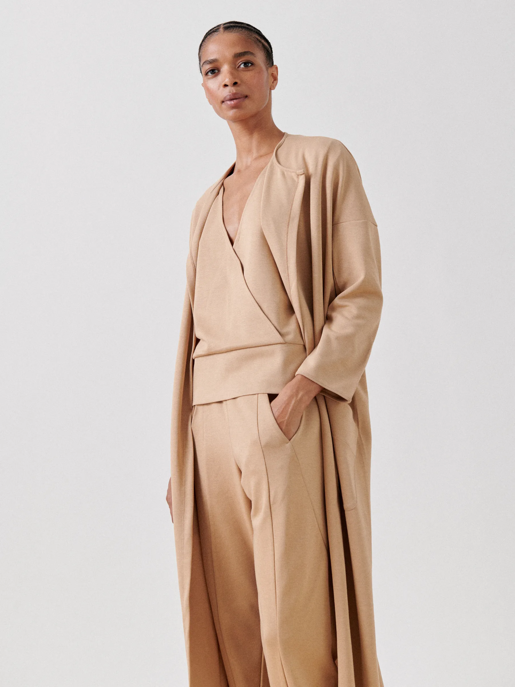 Jersey Koya Coat sold by Zero + Maria Cornejo product image thumbnail 3