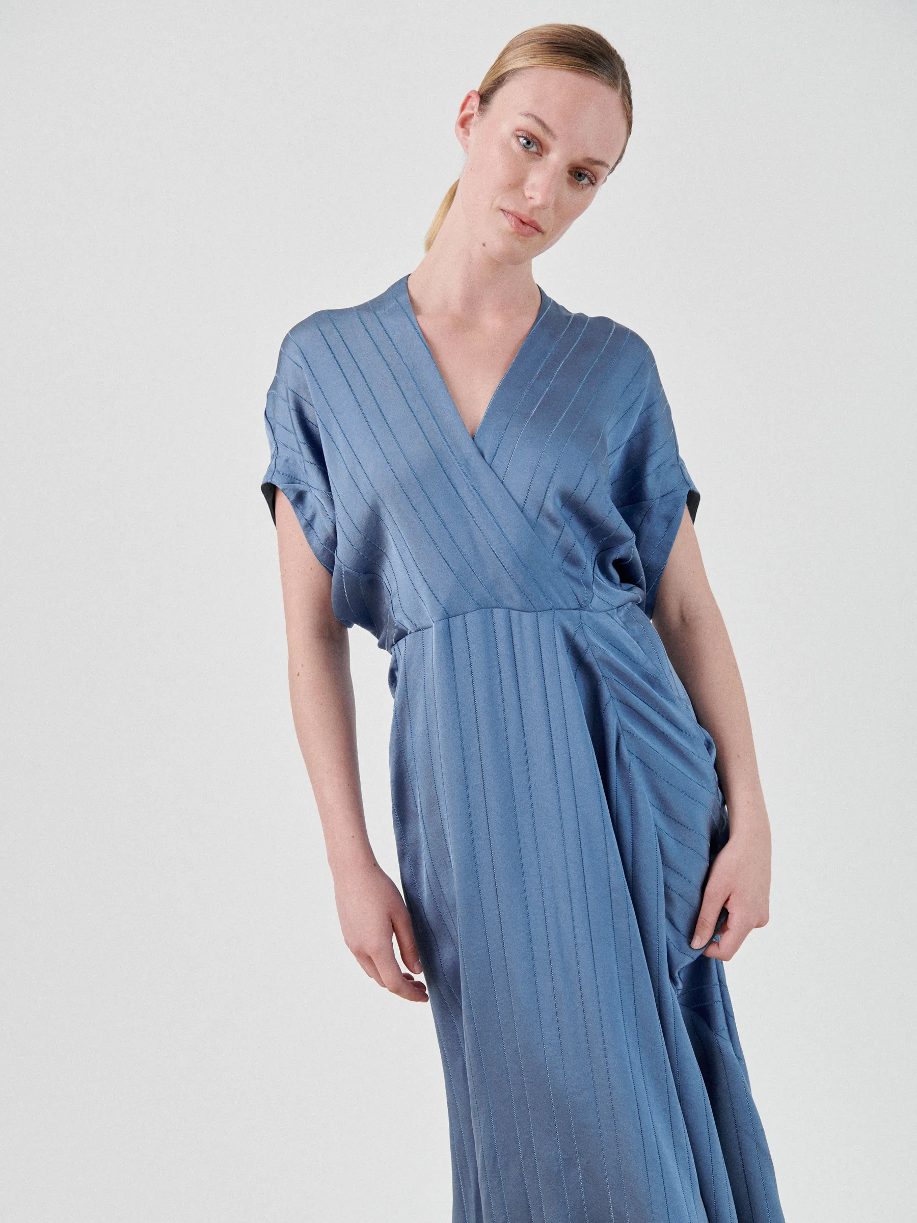 Long Aki Wave Dress sold by Zero + Maria Cornejo product image thumbnail 2
