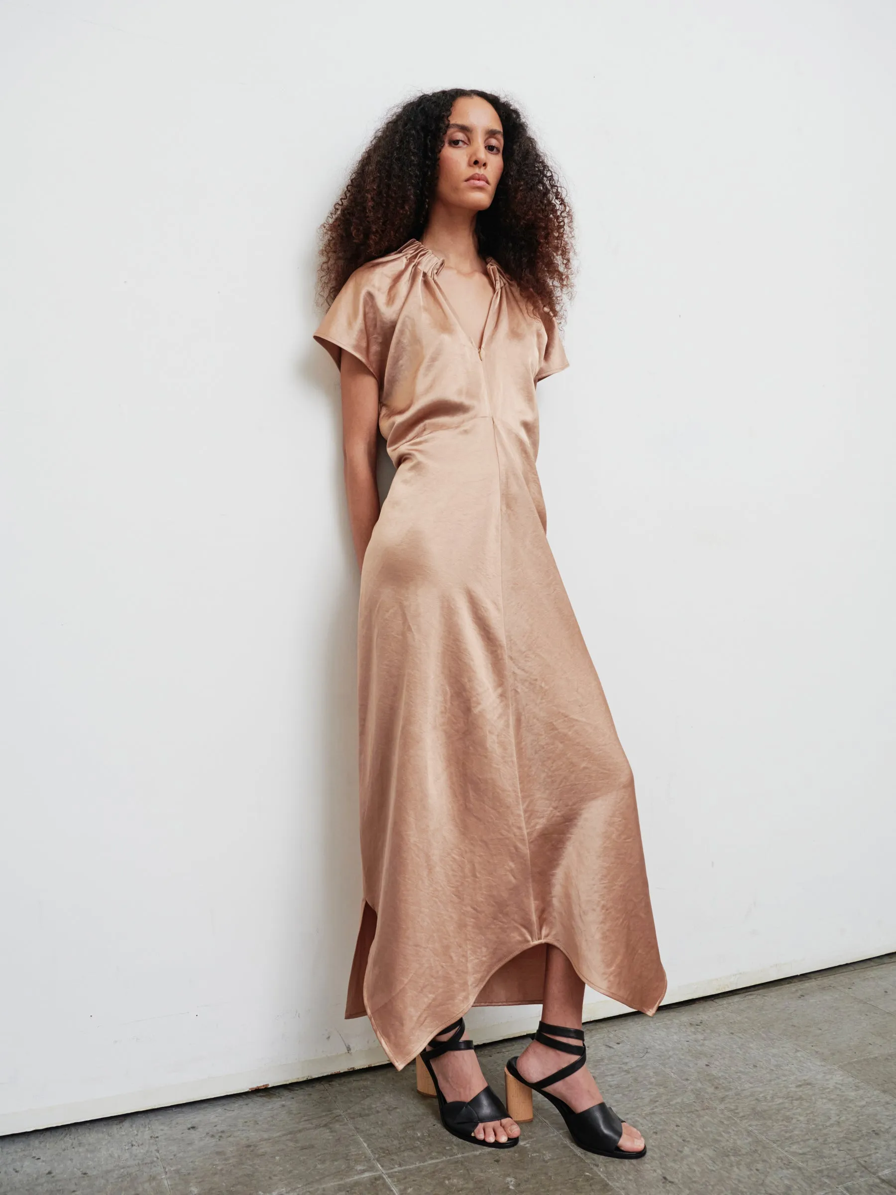 Long Ruched Stella Dress sold by Zero + Maria Cornejo product image thumbnail 2