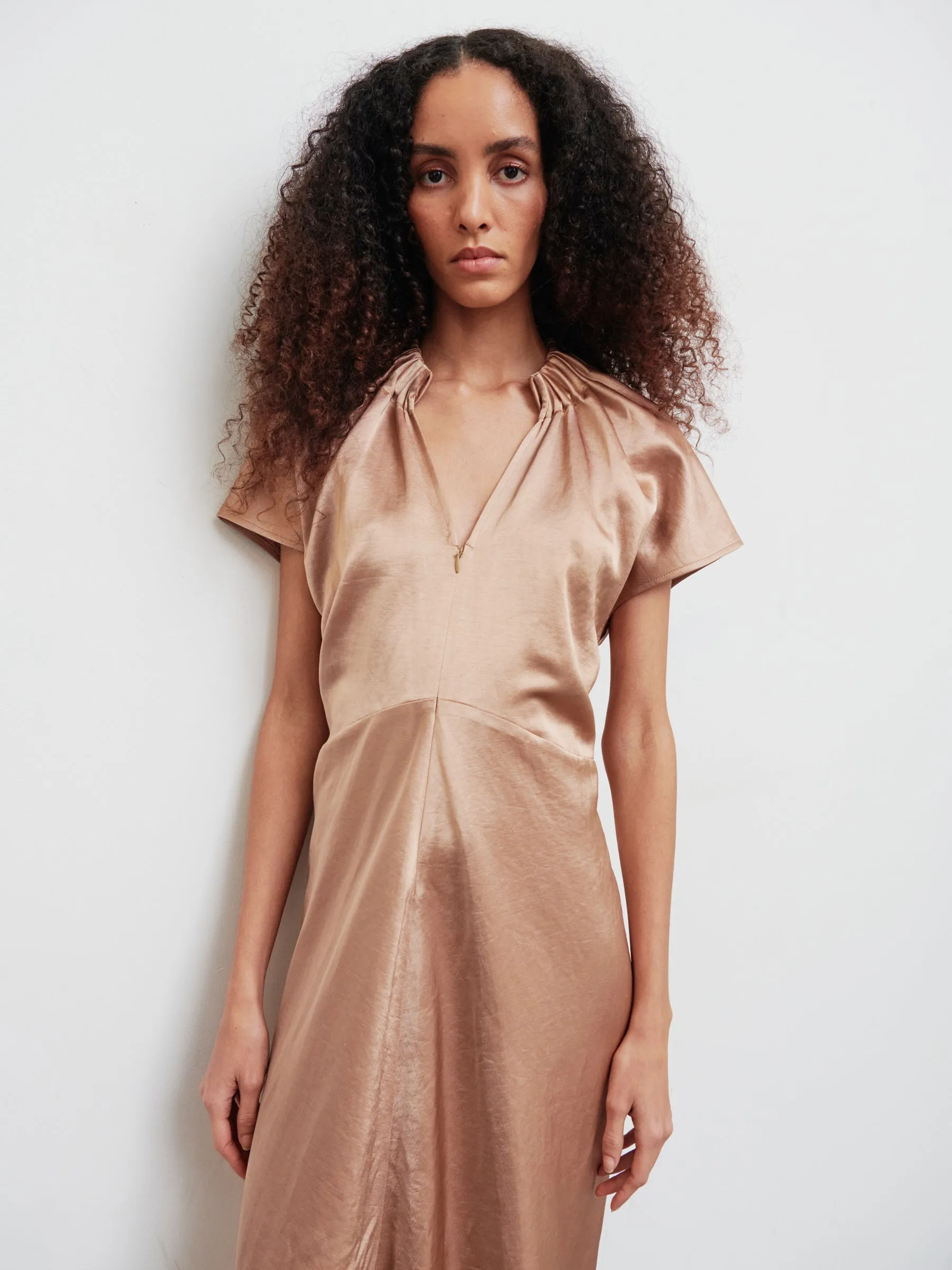 Long Ruched Stella Dress sold by Zero + Maria Cornejo product image thumbnail 4