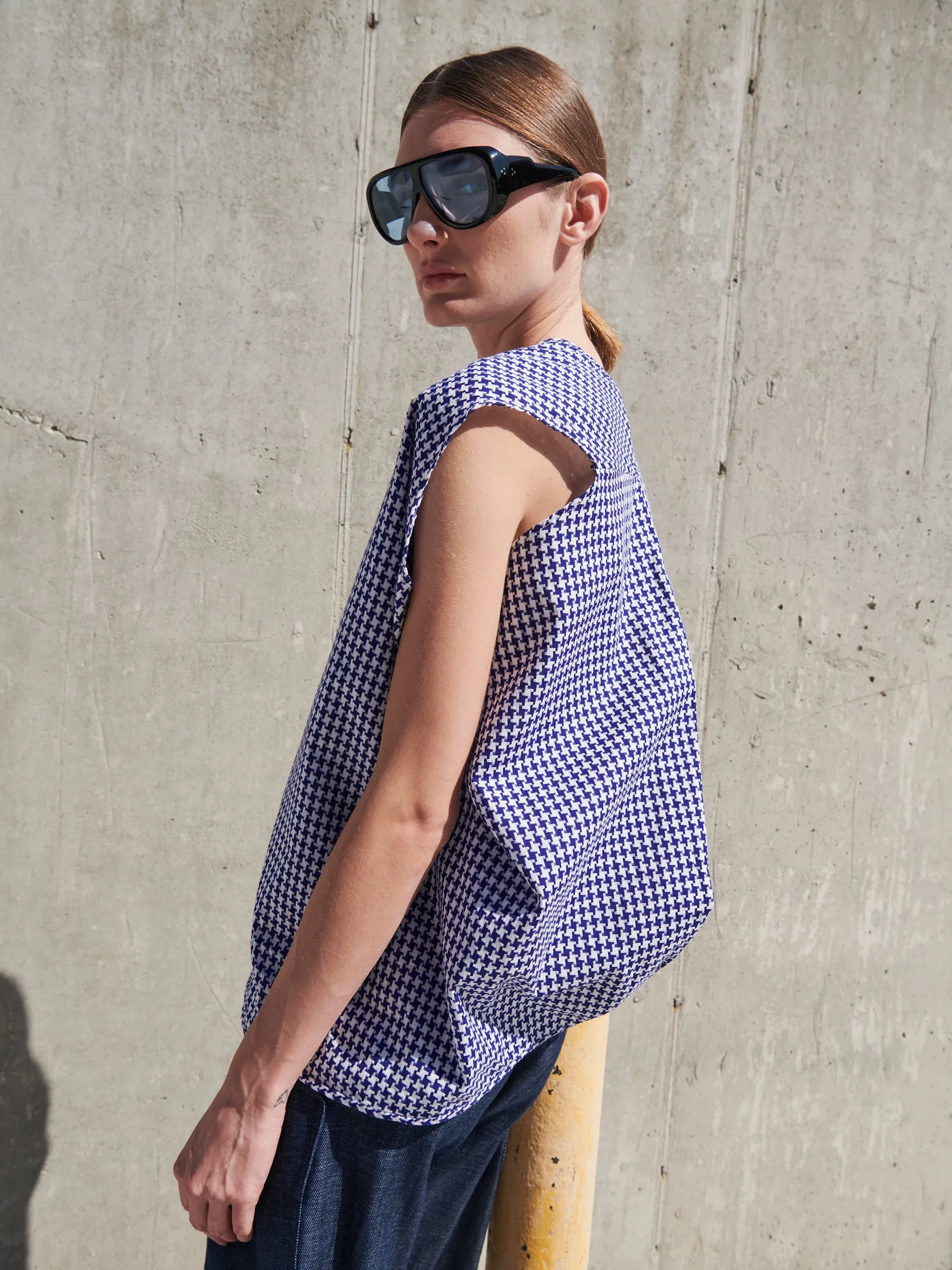 Ina Tank sold by Zero + Maria Cornejo