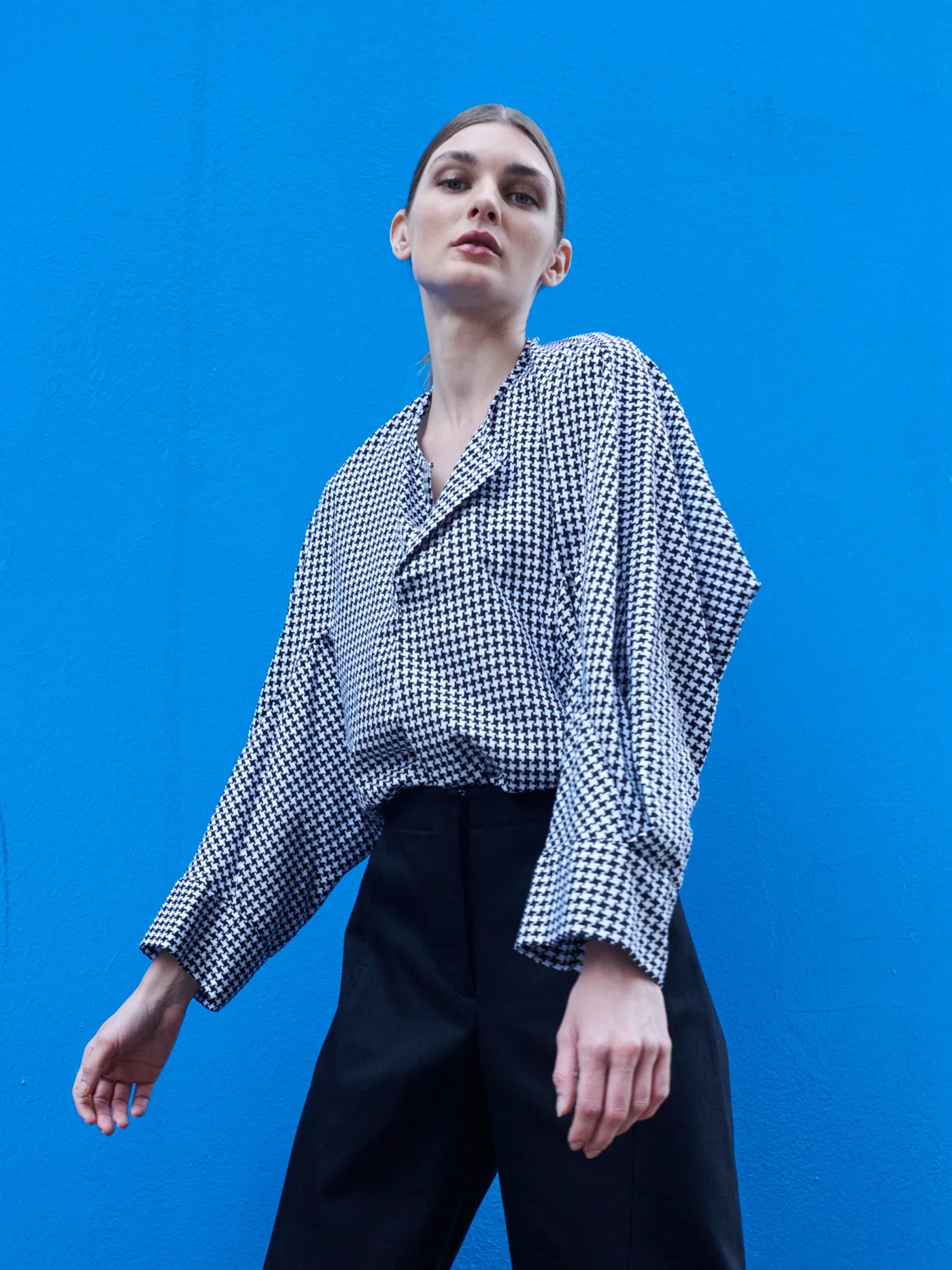 Long-Sleeved Akeo Shirt sold by Zero + Maria Cornejo product image thumbnail 4