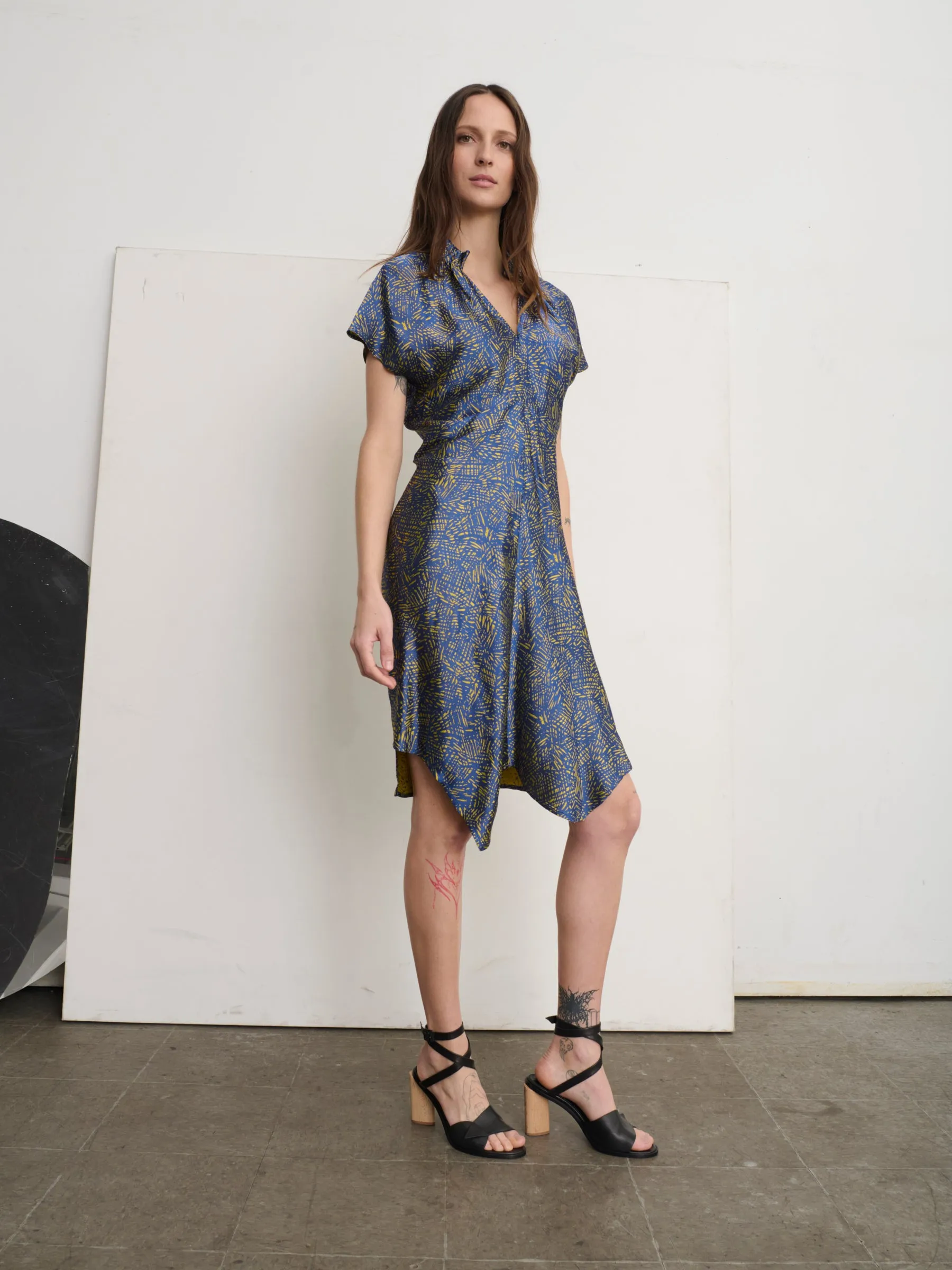 Ruched Stella Dress sold by Zero + Maria Cornejo product image thumbnail 4