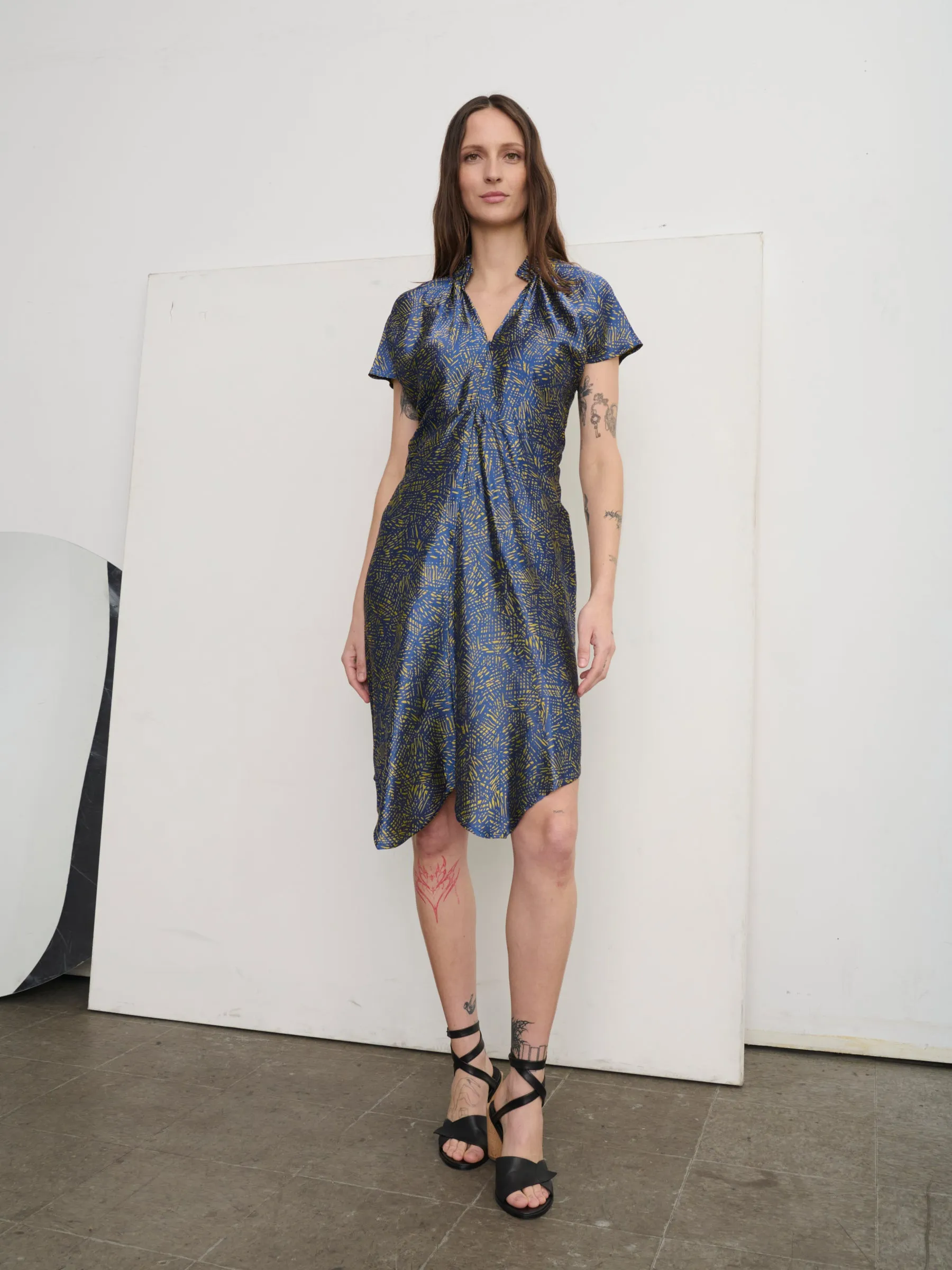 Ruched Stella Dress sold by Zero + Maria Cornejo