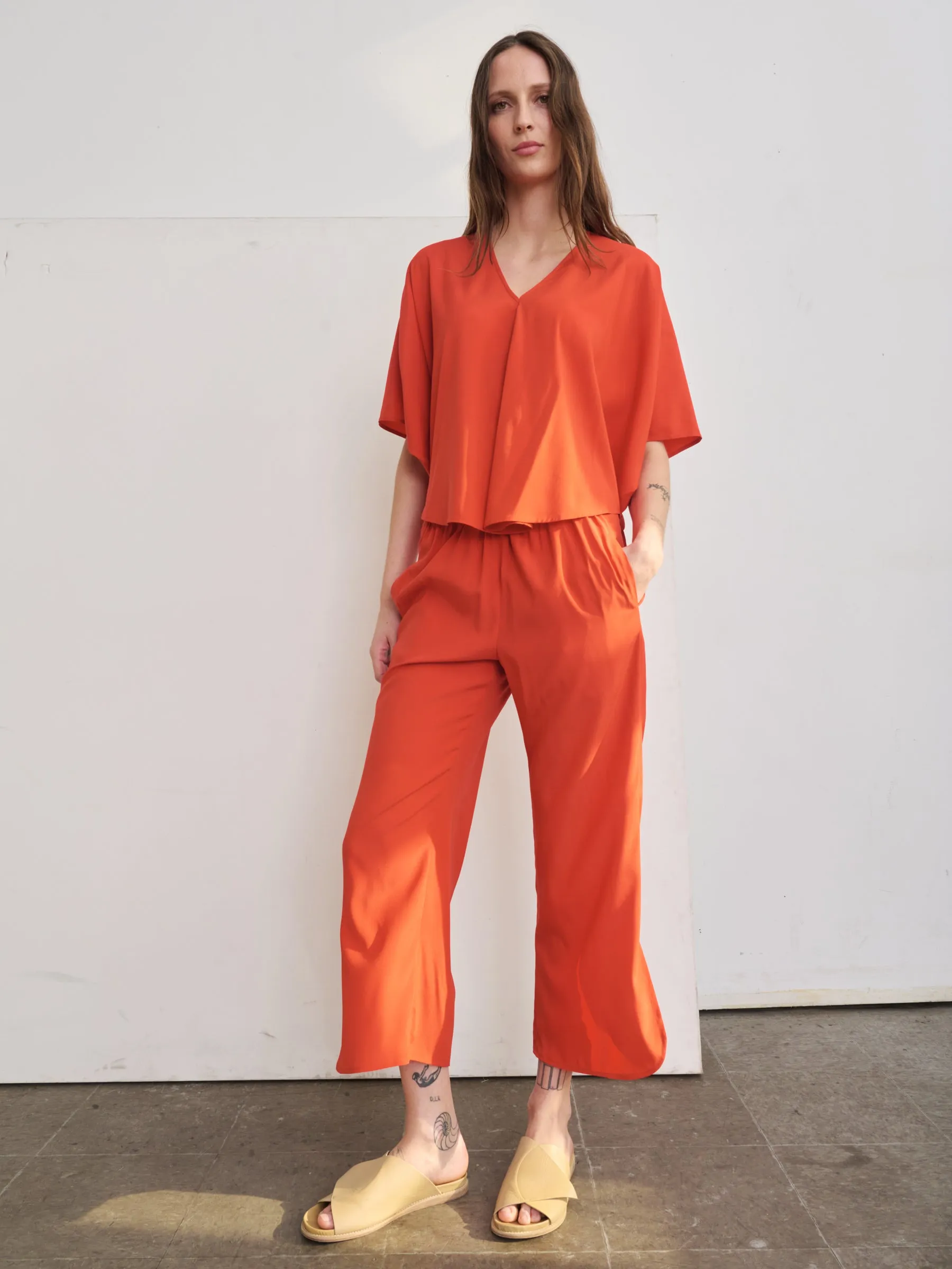 Ruched Front Pant sold by Zero + Maria Cornejo product image thumbnail 2