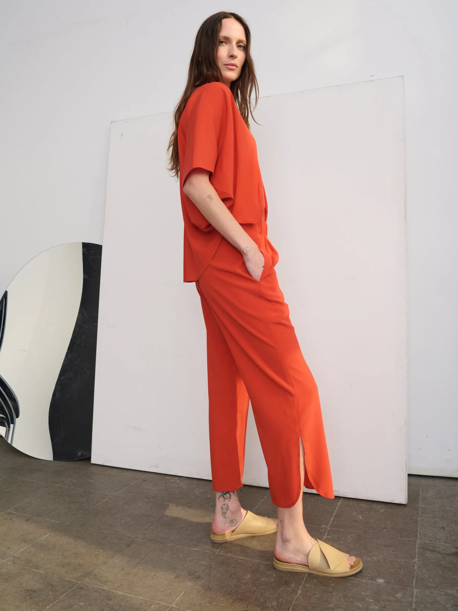 Ruched Front Pant sold by Zero + Maria Cornejo product image thumbnail 5