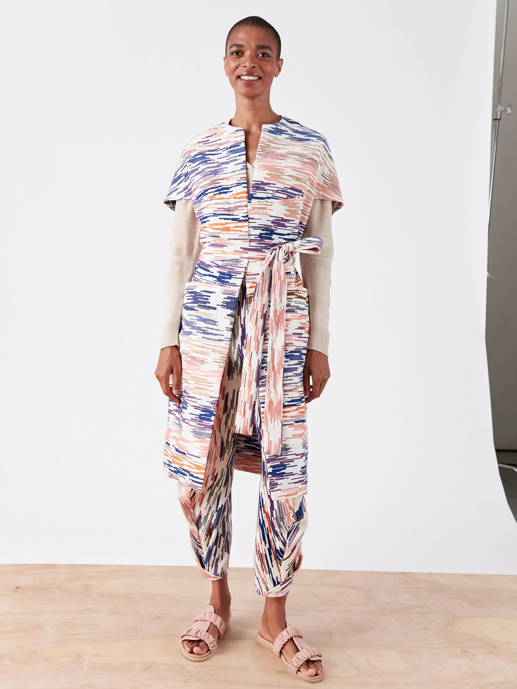 Hexagon Coat with Belt Sample sold by Zero + Maria Cornejo