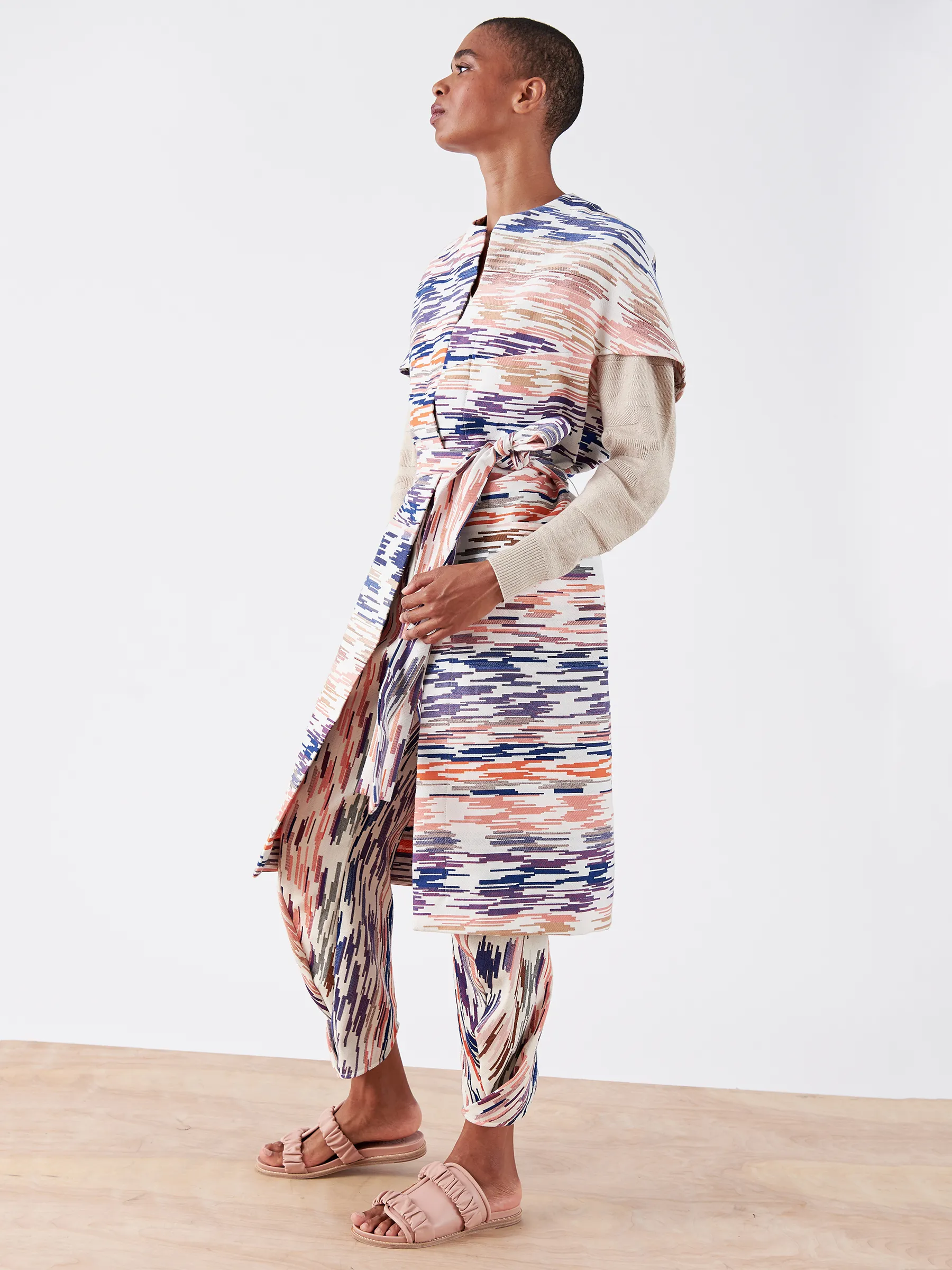 Hexagon Coat with Belt Sample sold by Zero + Maria Cornejo product image thumbnail 3