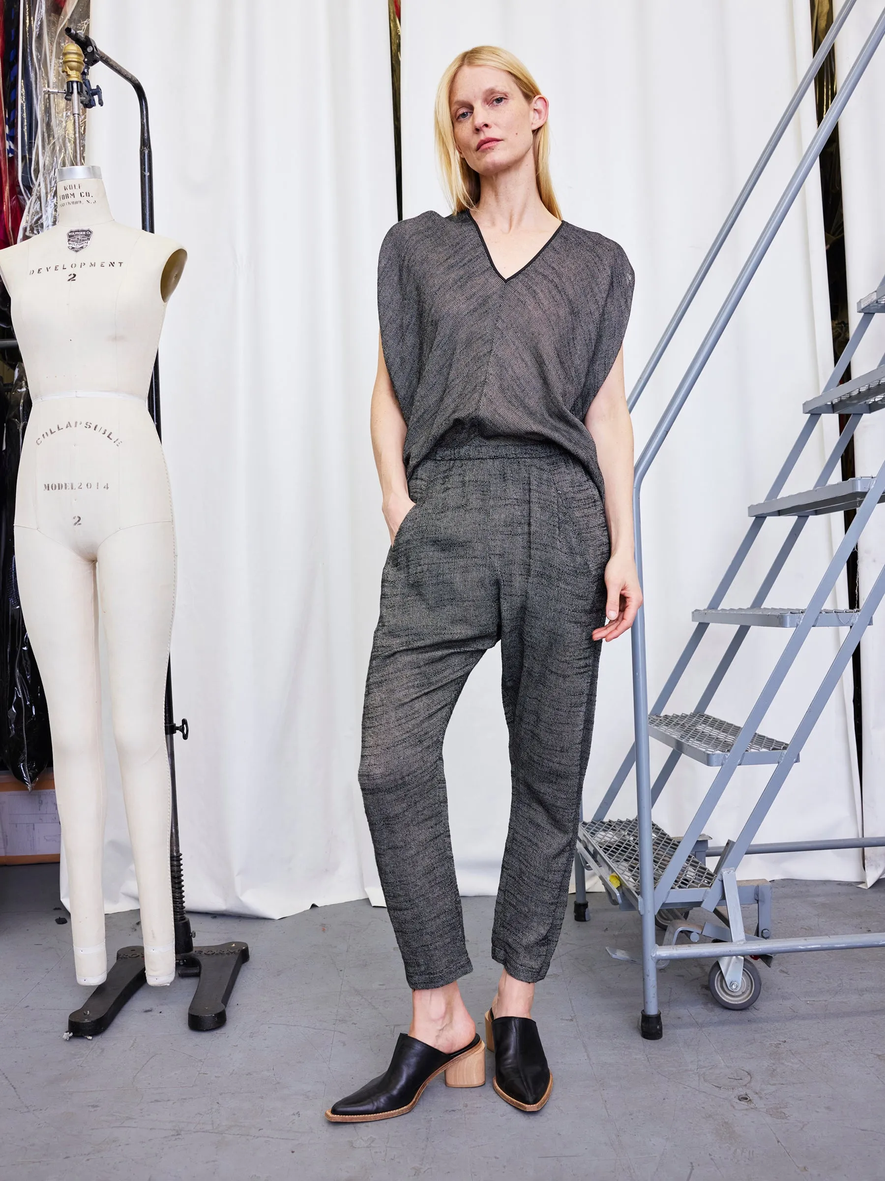 Gabi Trouser Sample sold by Zero + Maria Cornejo product image thumbnail 2