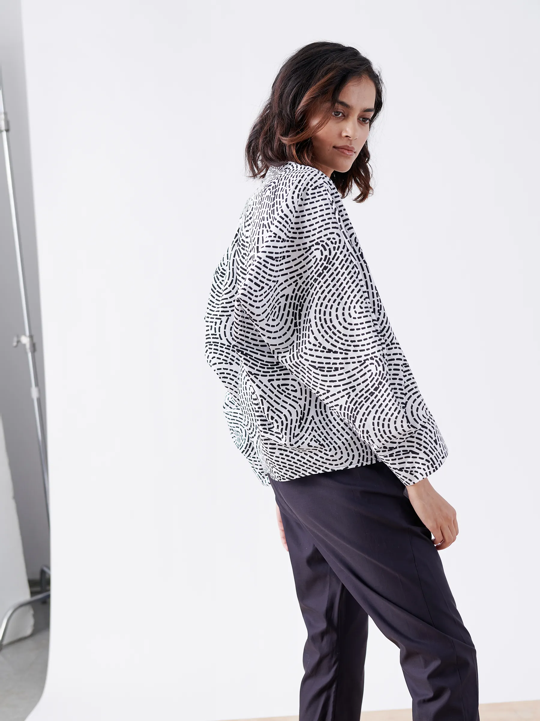 Long-Sleeved Akeo Shirt Sample sold by Zero + Maria Cornejo product image thumbnail 4