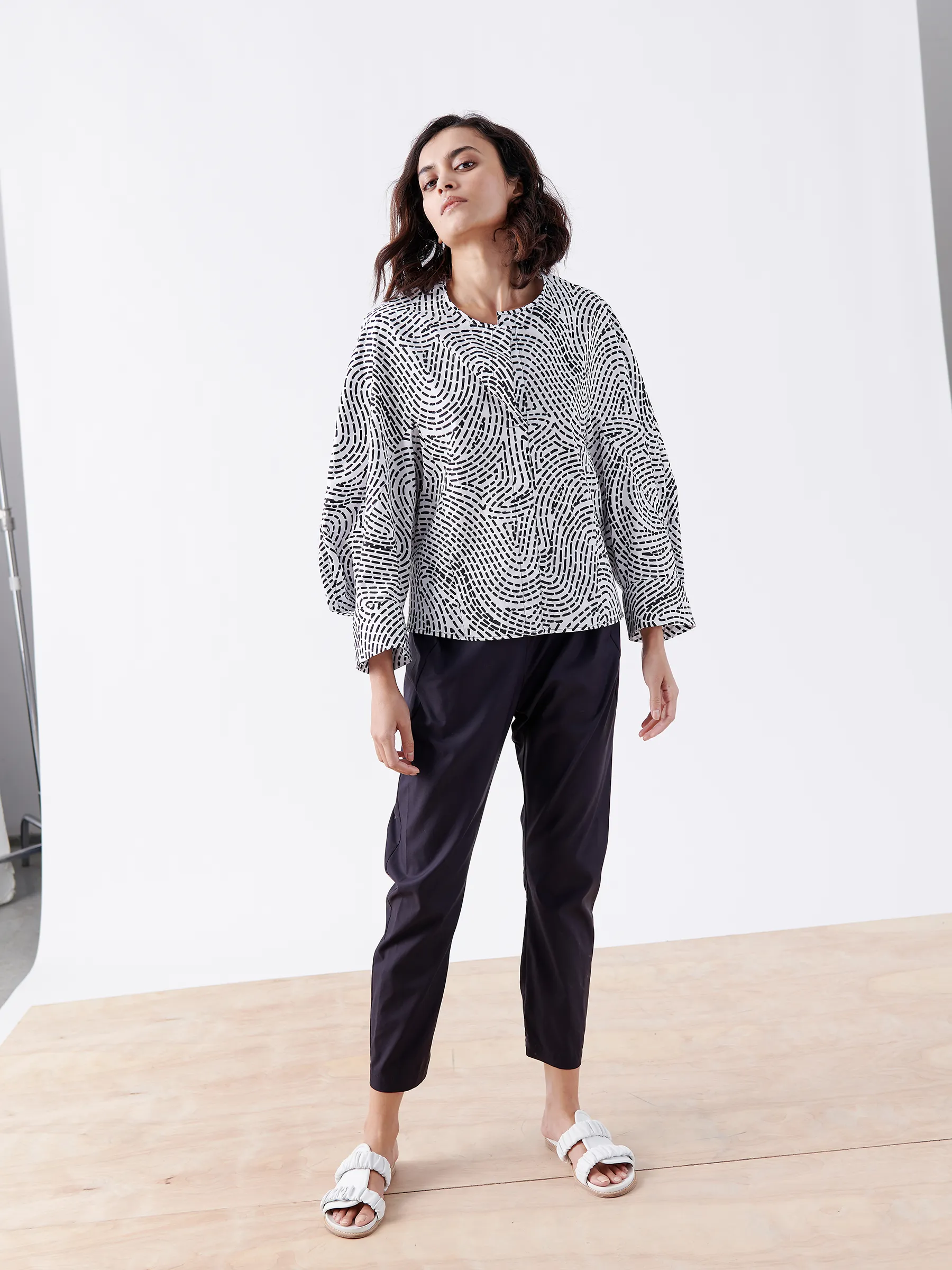 Long-Sleeved Akeo Shirt Sample sold by Zero + Maria Cornejo product image thumbnail 3