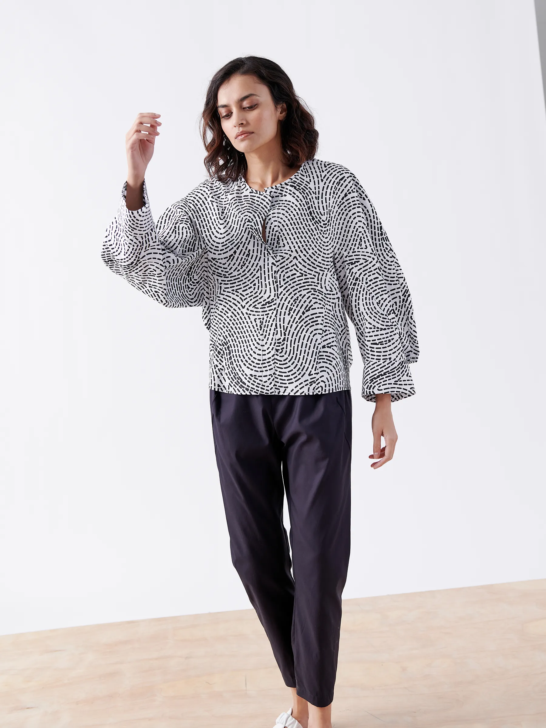Long-Sleeved Akeo Shirt Sample sold by Zero + Maria Cornejo product image thumbnail 2