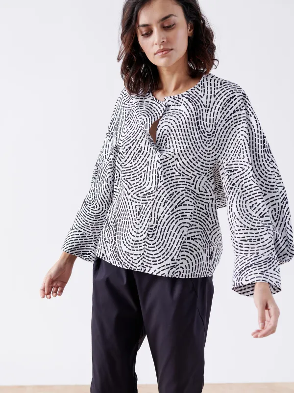 Long-Sleeved Akeo Shirt Sample made by Zero + Maria Cornejo