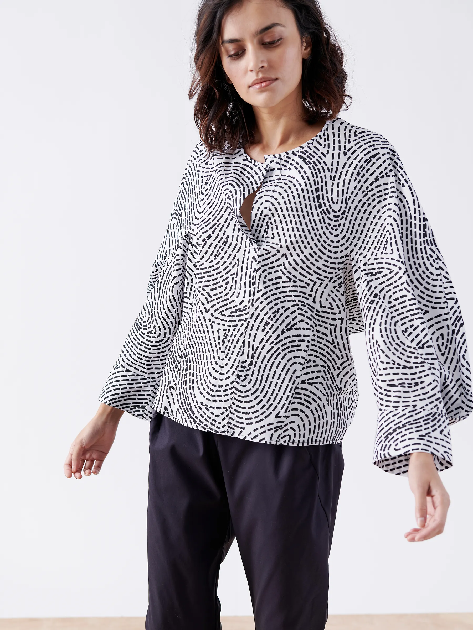Long-Sleeved Akeo Shirt Sample sold by Zero + Maria Cornejo
