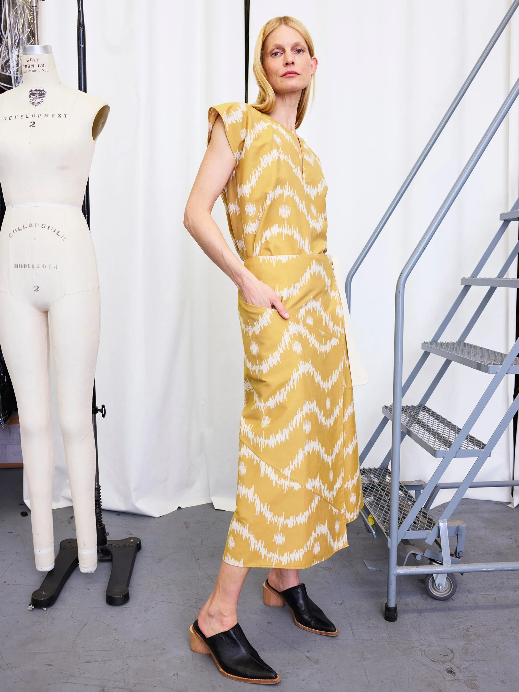 Wrap Abbey Skirt Sample sold by Zero + Maria Cornejo product image thumbnail 3