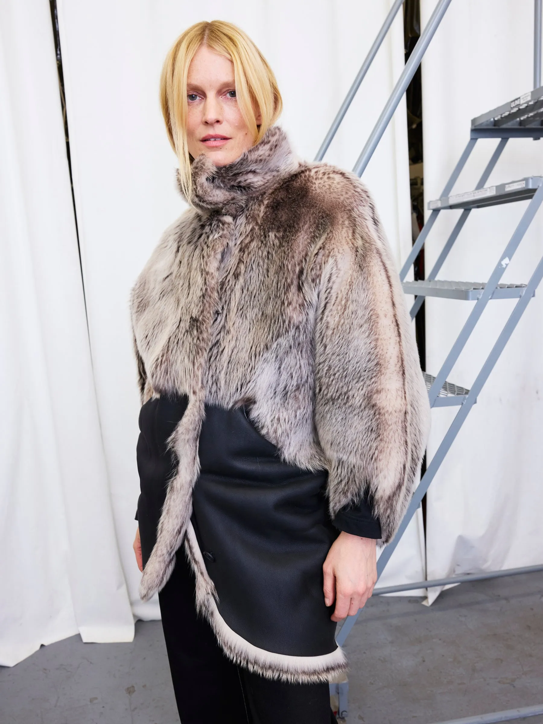 Shearling Rio Coat Sample sold by Zero + Maria Cornejo product image thumbnail 2