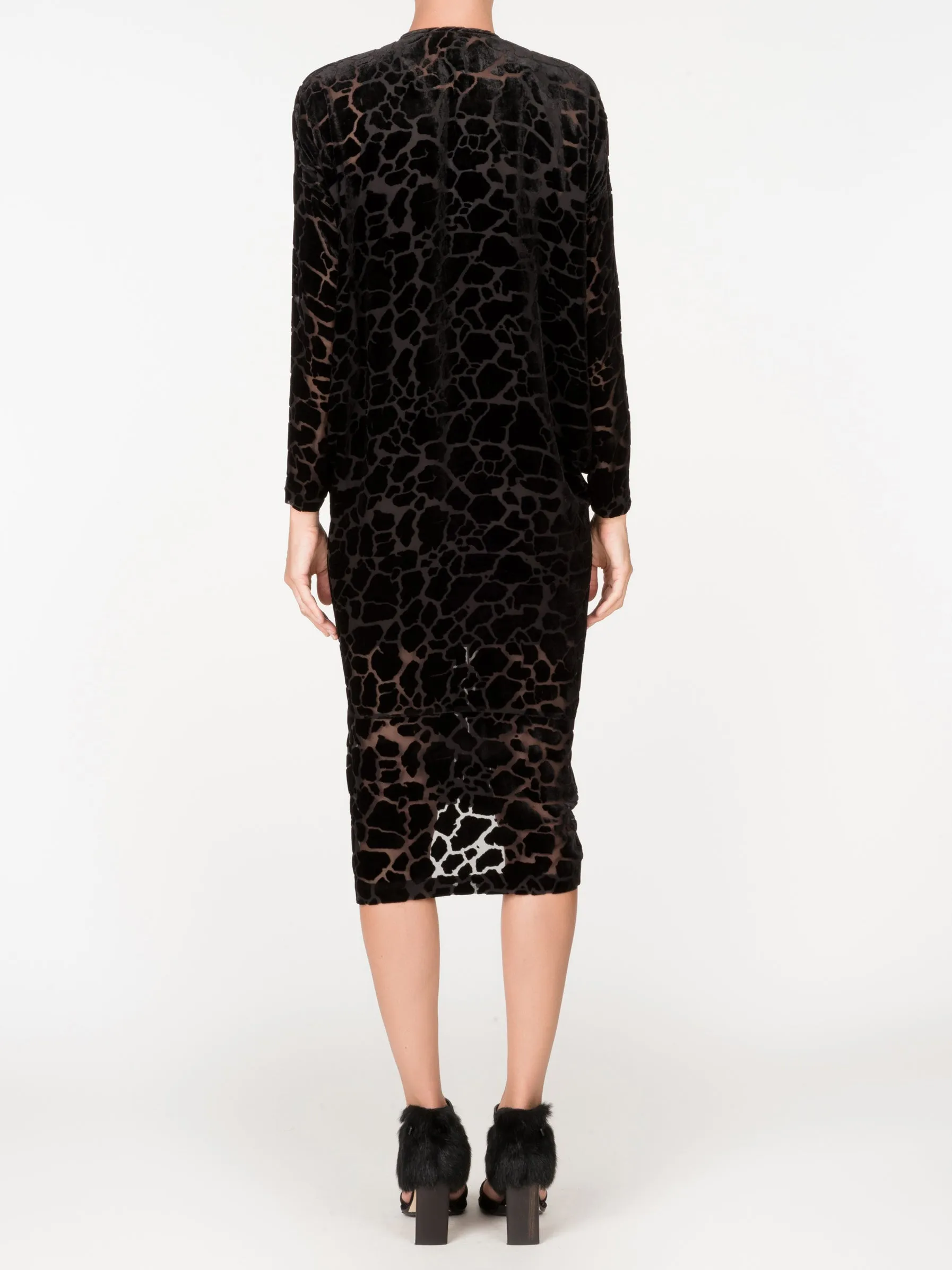 Long-Sleeved Ruched Tasi Dress Sample sold by Zero + Maria Cornejo product image thumbnail 3