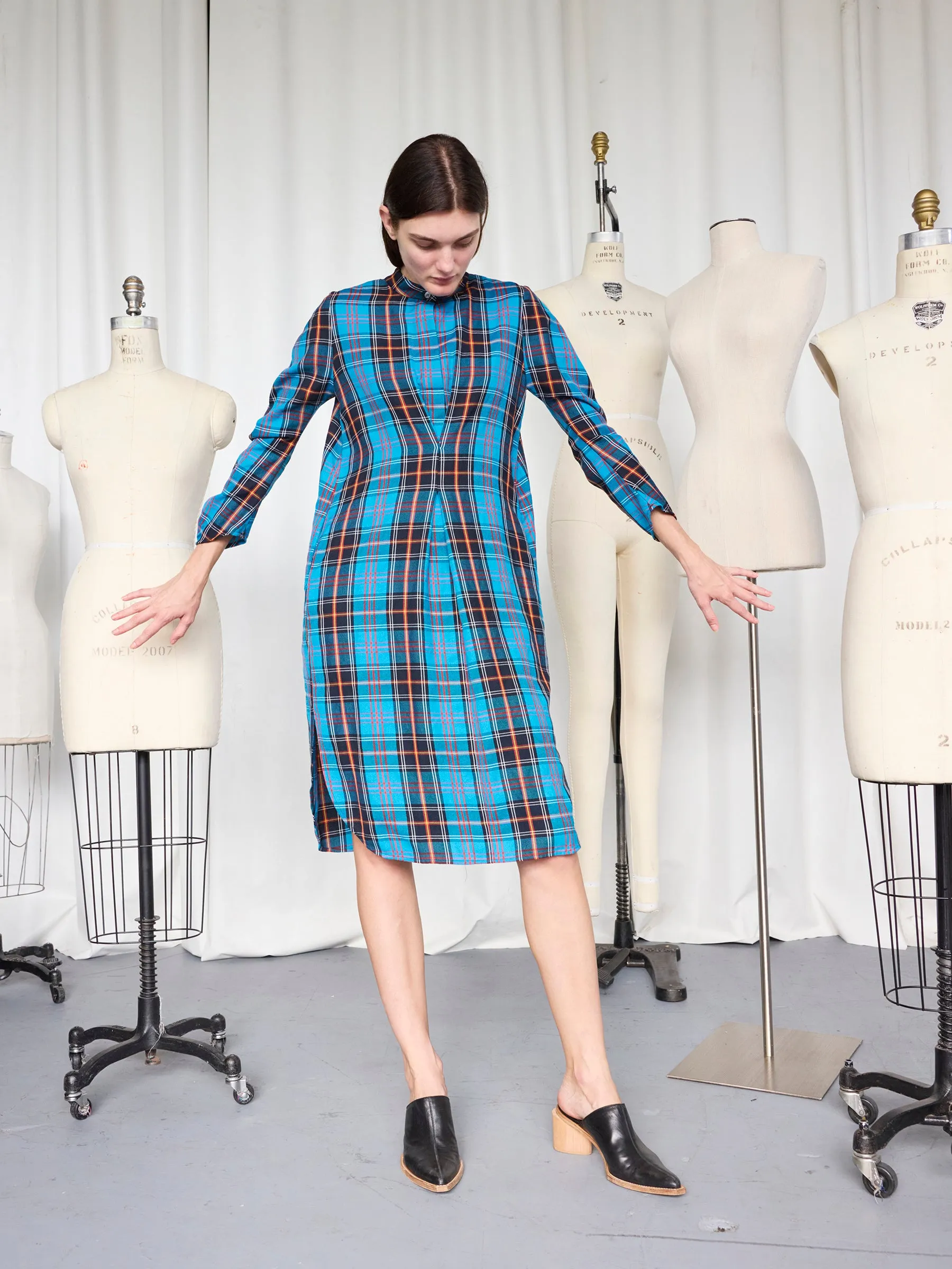 Pleat Rami Dress Sample sold by Zero + Maria Cornejo product image thumbnail 2