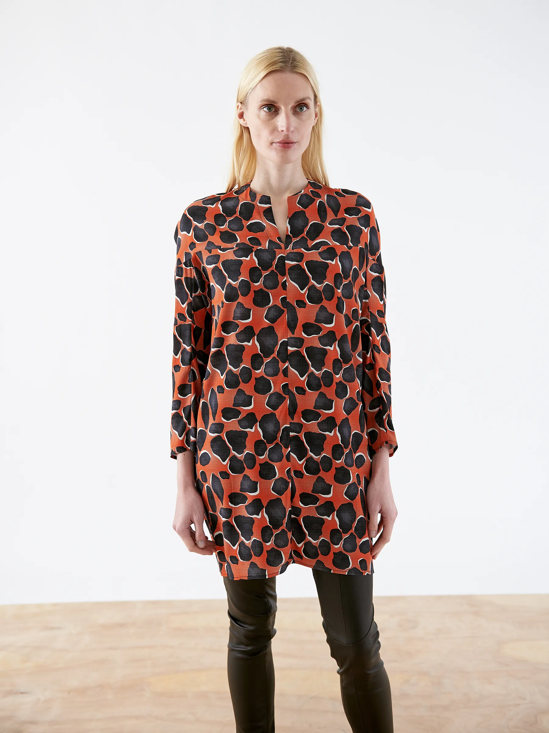 Long-Sleeved Hex Tunic Dress Sample sold by Zero + Maria Cornejo