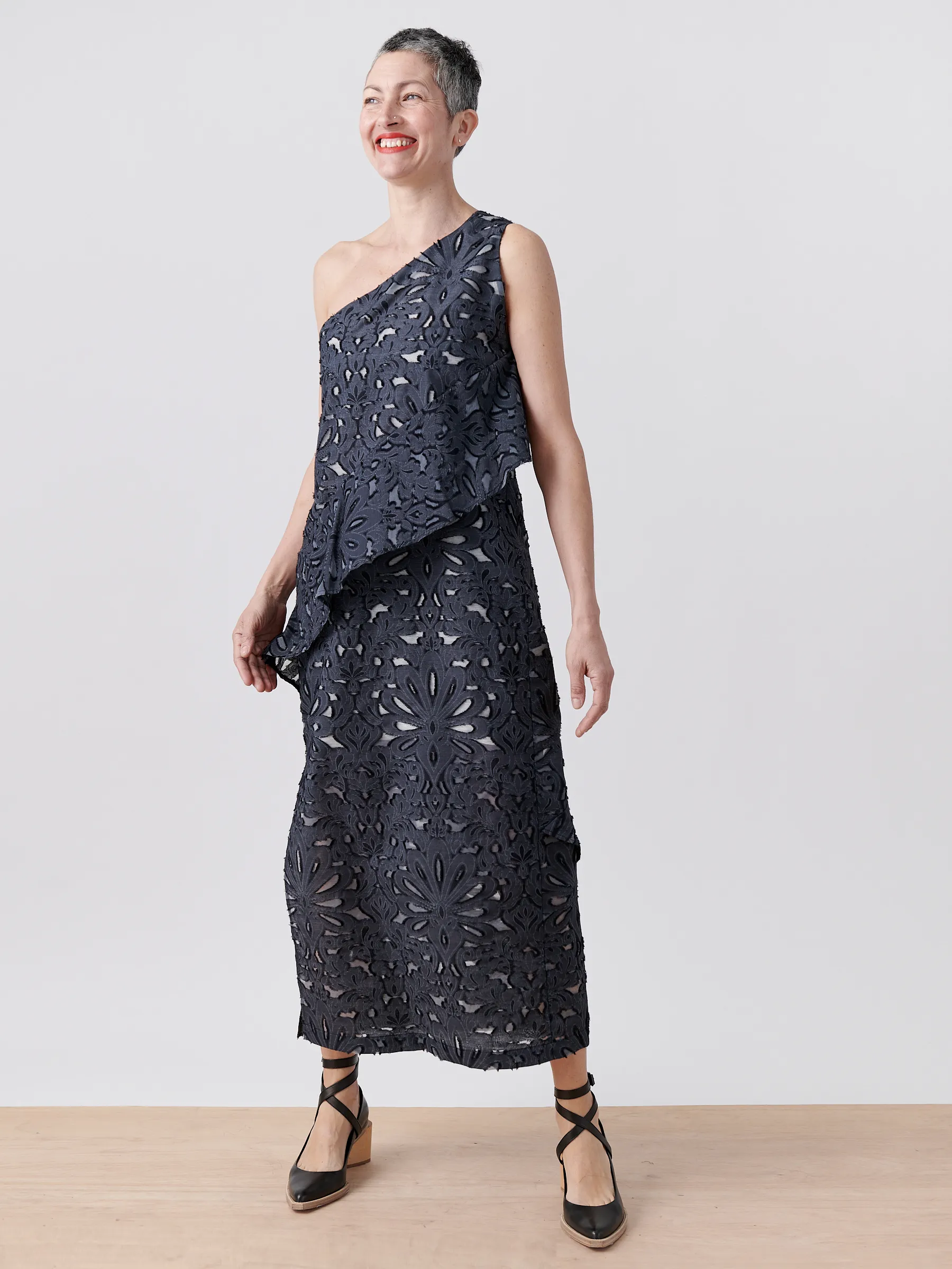 Long Spiral Dress sold by Zero + Maria Cornejo