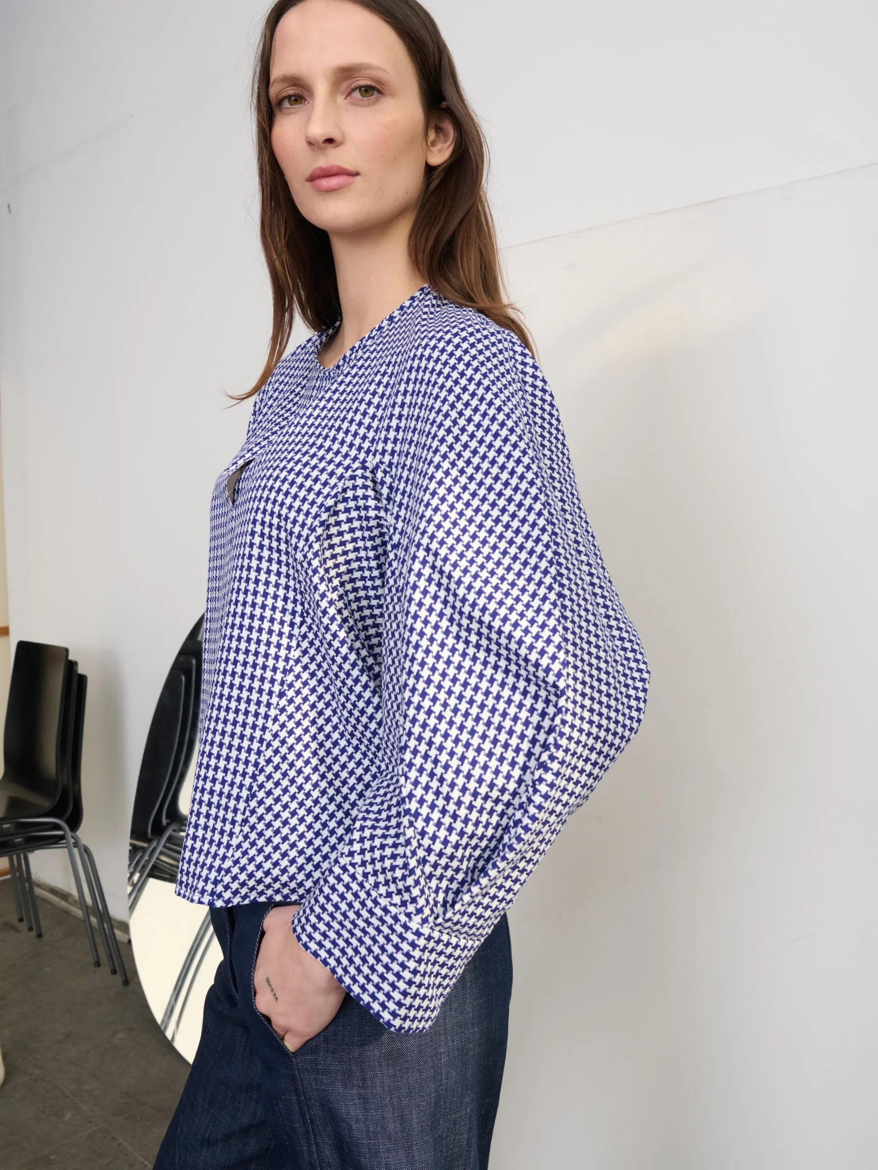 Long-Sleeved Akeo Shirt sold by Zero + Maria Cornejo product image thumbnail 4