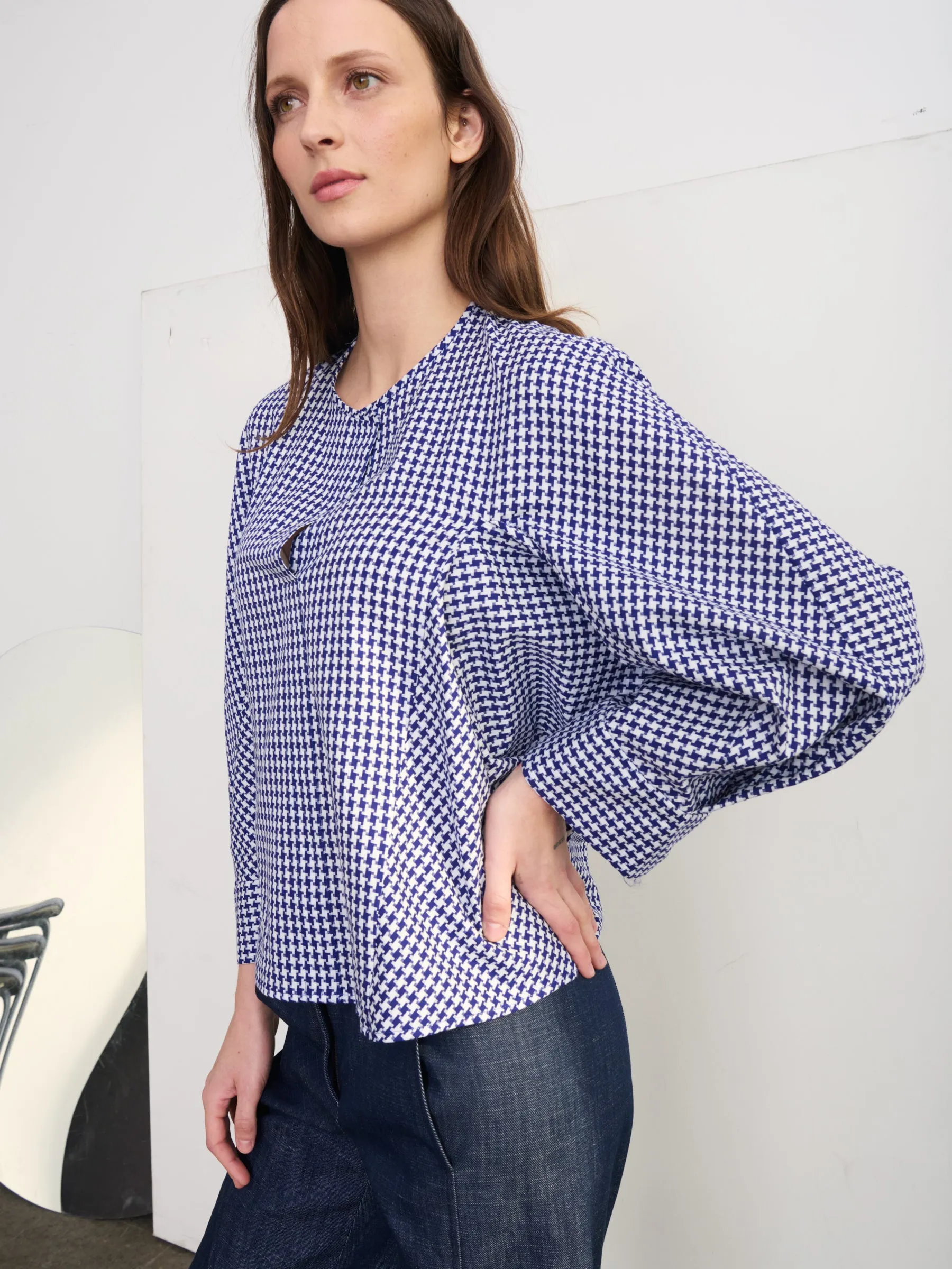 Long-Sleeved Akeo Shirt sold by Zero + Maria Cornejo product image thumbnail 3