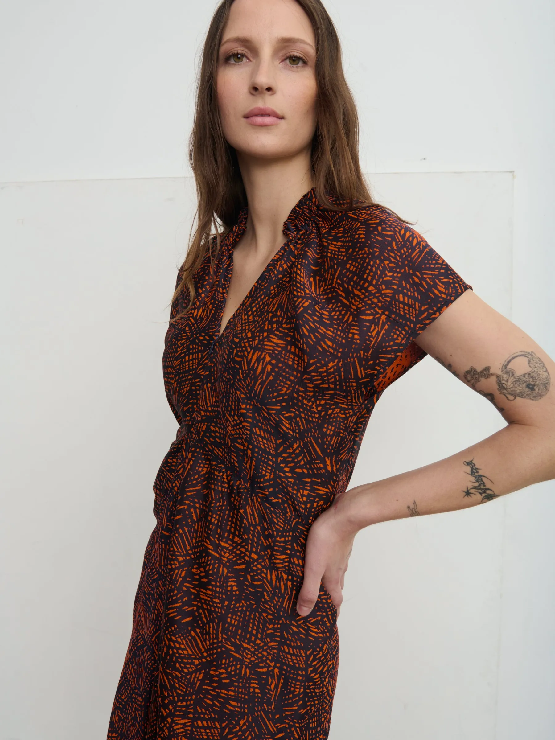 Ruched Stella Dress sold by Zero + Maria Cornejo product image thumbnail 5