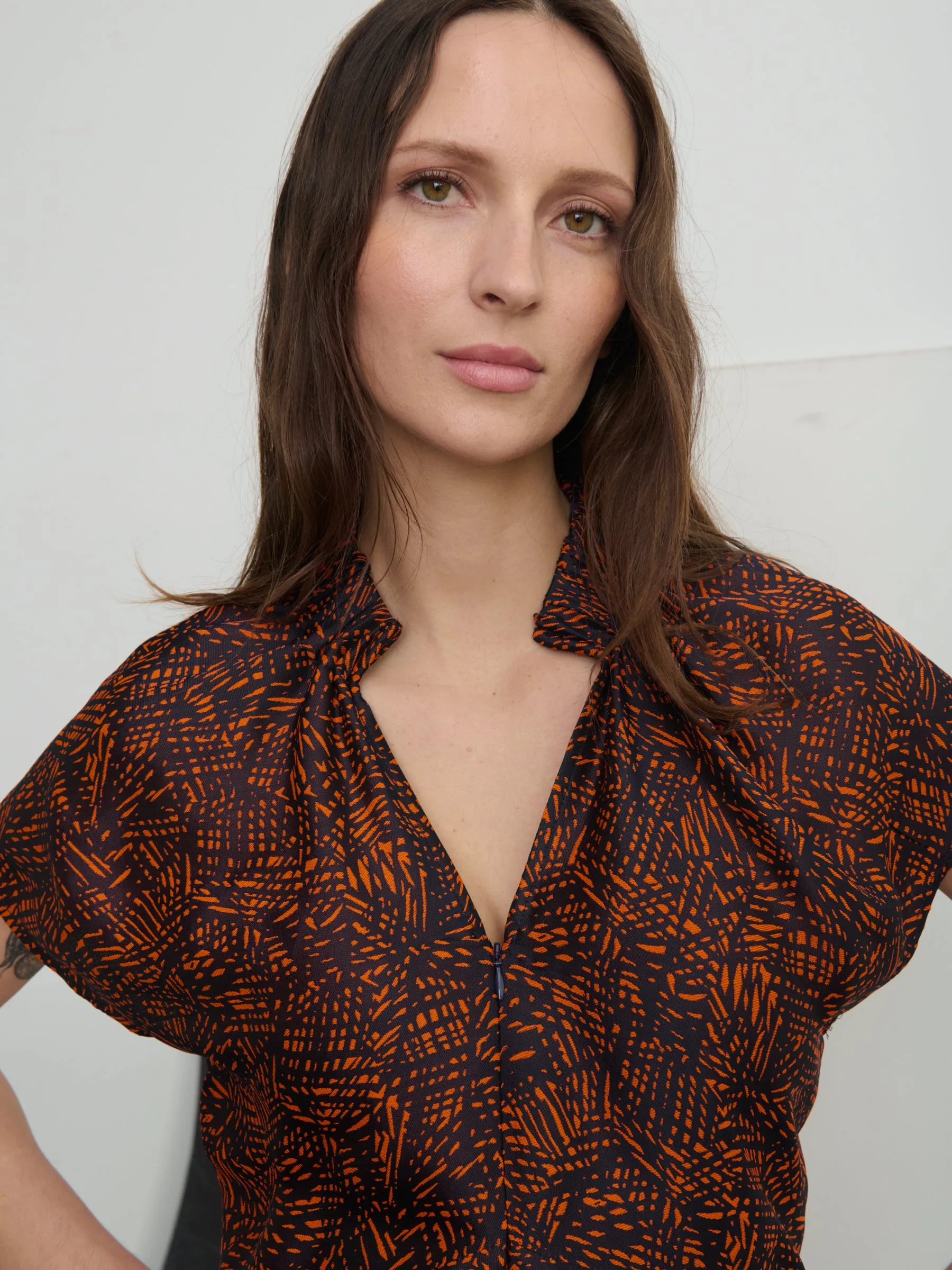 Ruched Stella Dress sold by Zero + Maria Cornejo product image thumbnail 3