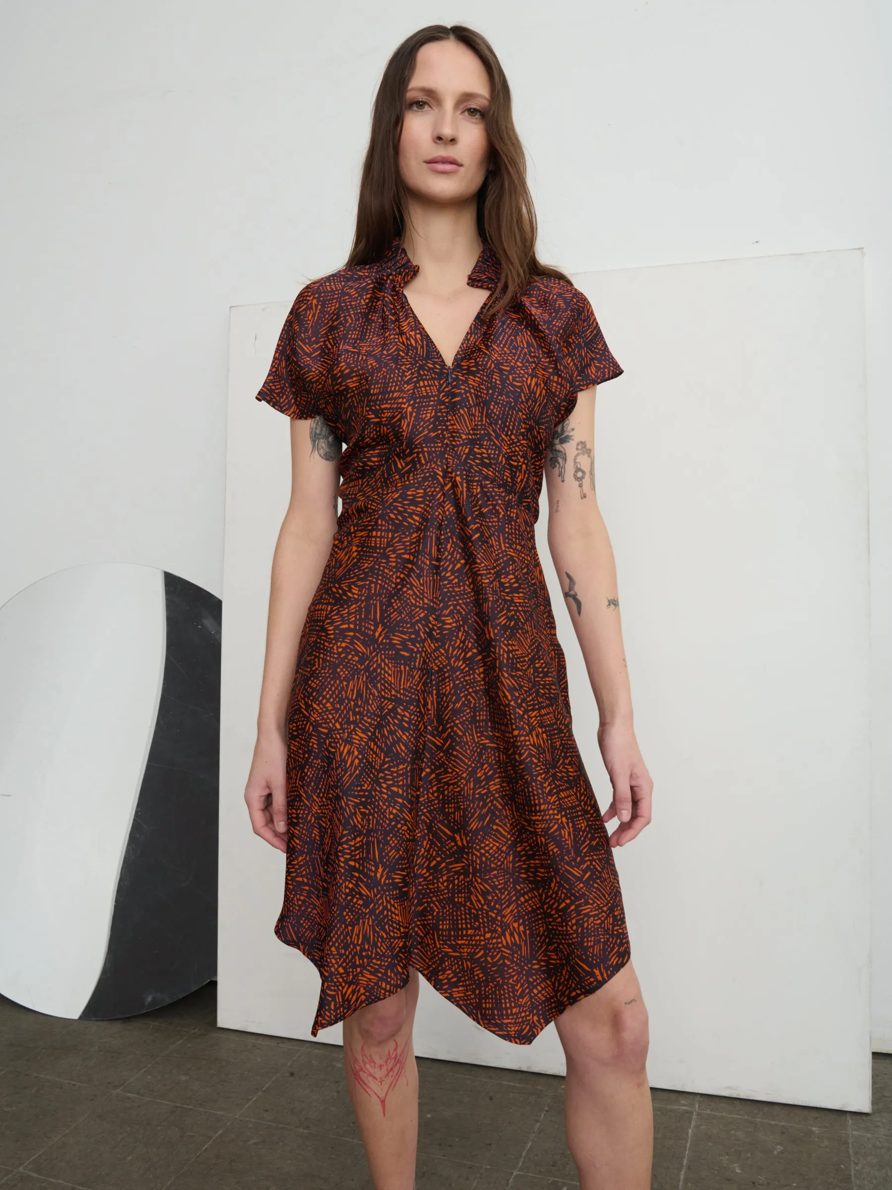 Ruched Stella Dress sold by Zero + Maria Cornejo