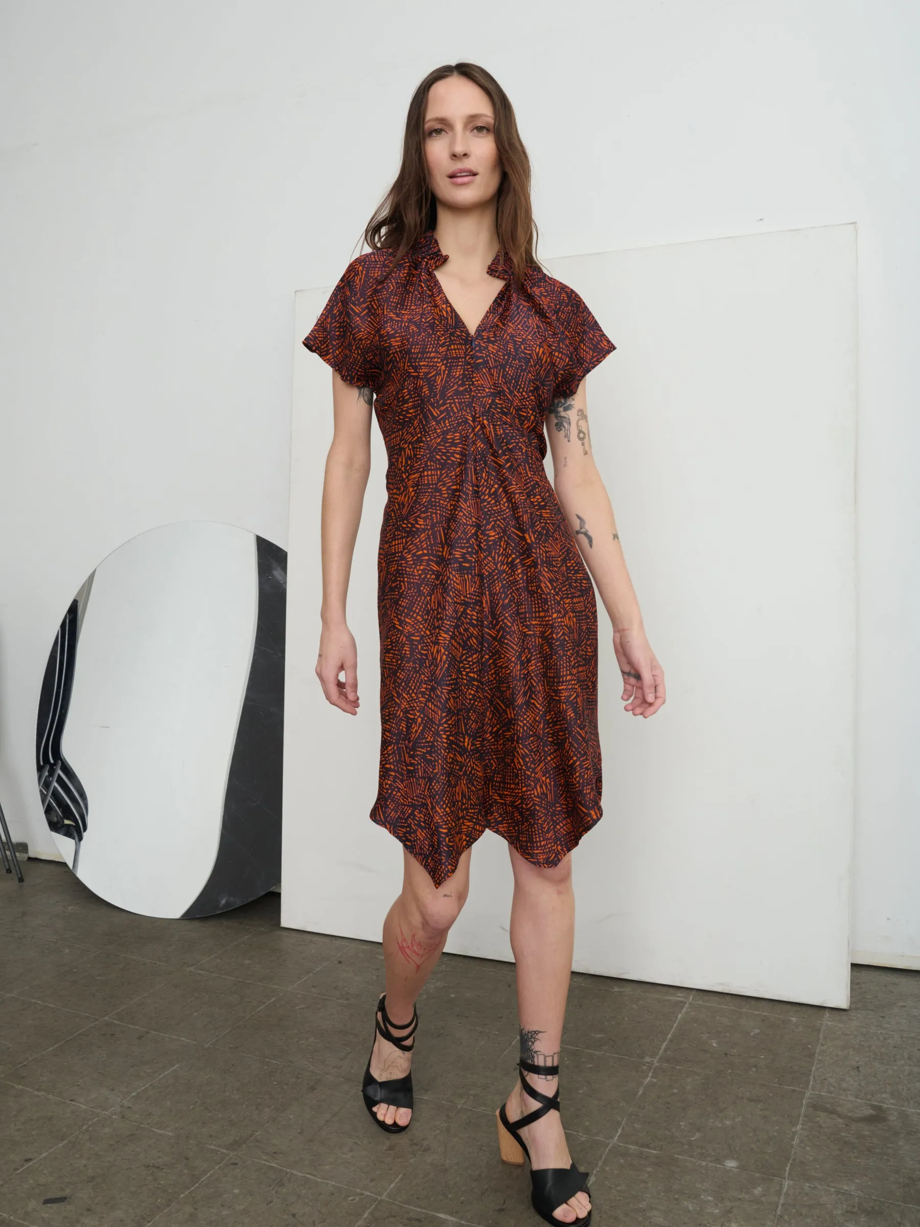 Ruched Stella Dress sold by Zero + Maria Cornejo product image thumbnail 2