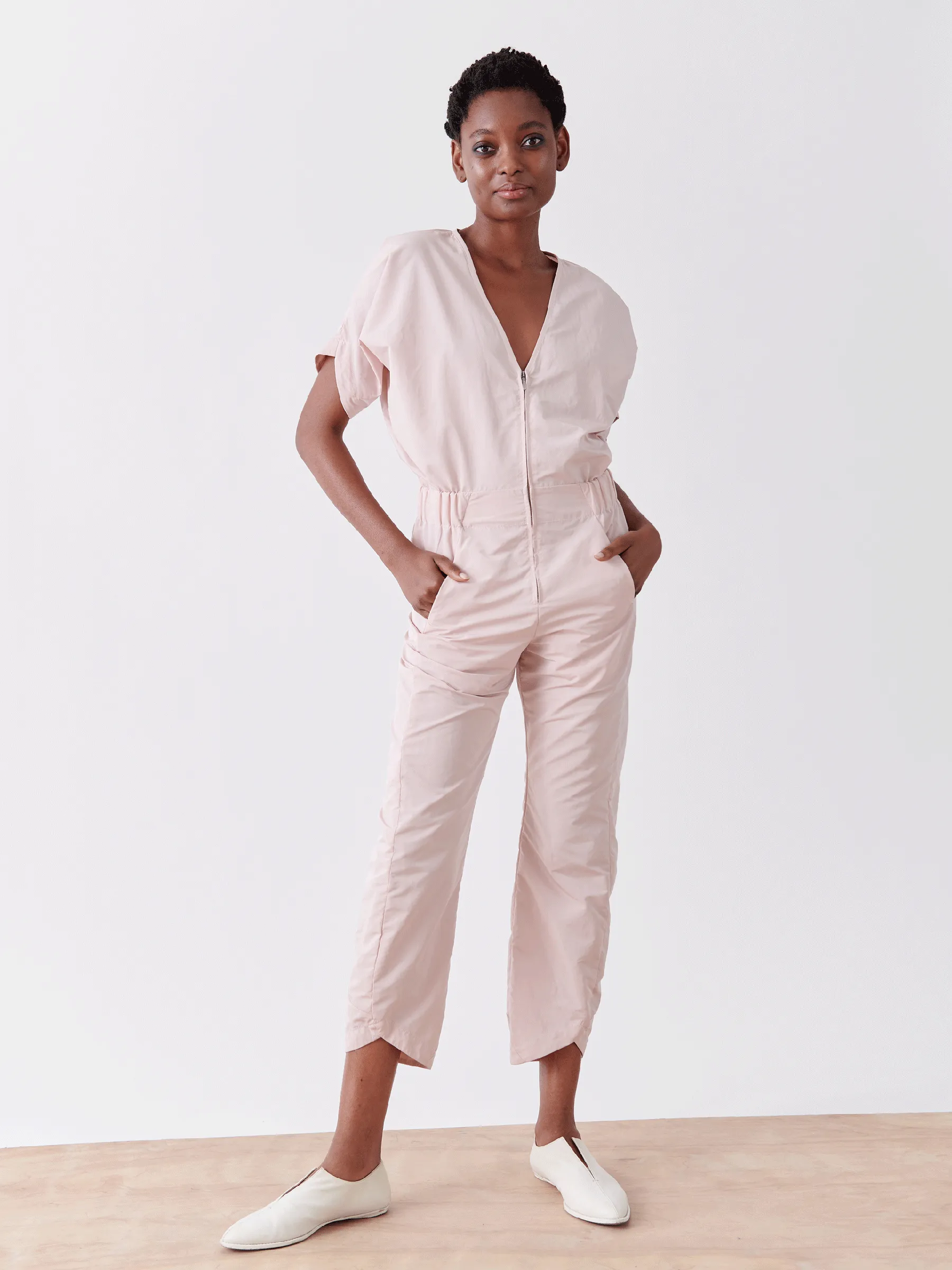 Aissa V-Neck Jumpsuit Sample sold by Zero + Maria Cornejo product image thumbnail 2