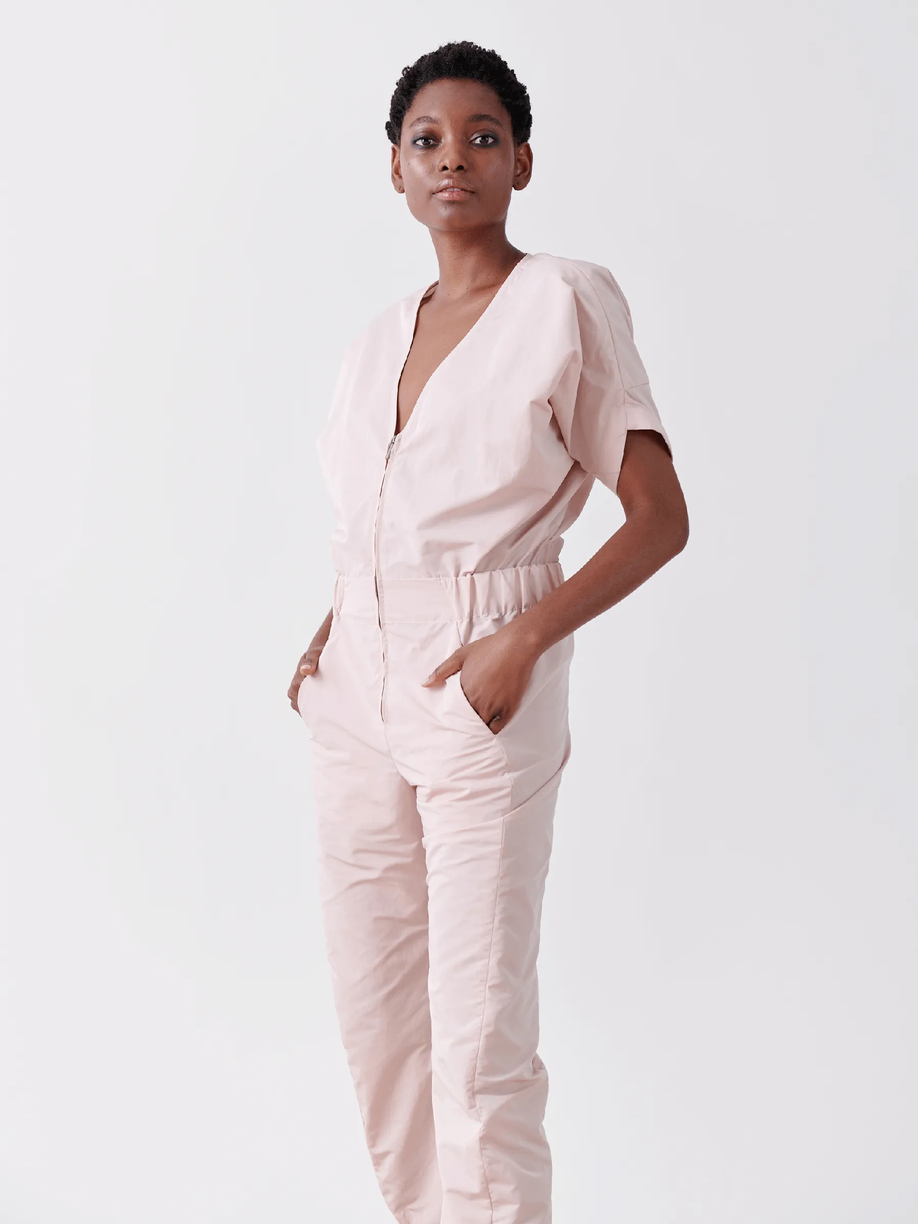 Aissa V-Neck Jumpsuit Sample sold by Zero + Maria Cornejo product image thumbnail 3