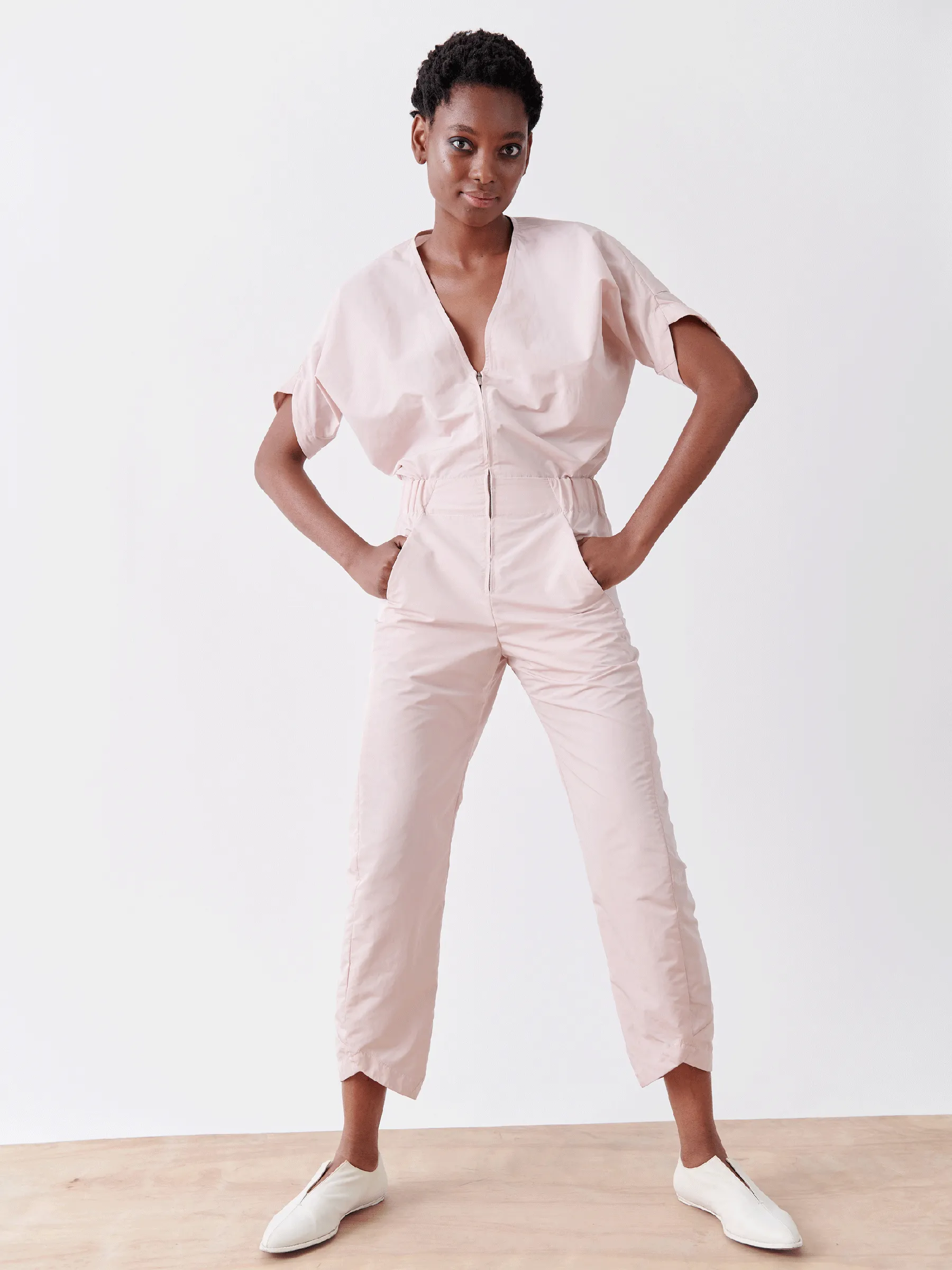 Aissa V-Neck Jumpsuit Sample sold by Zero + Maria Cornejo