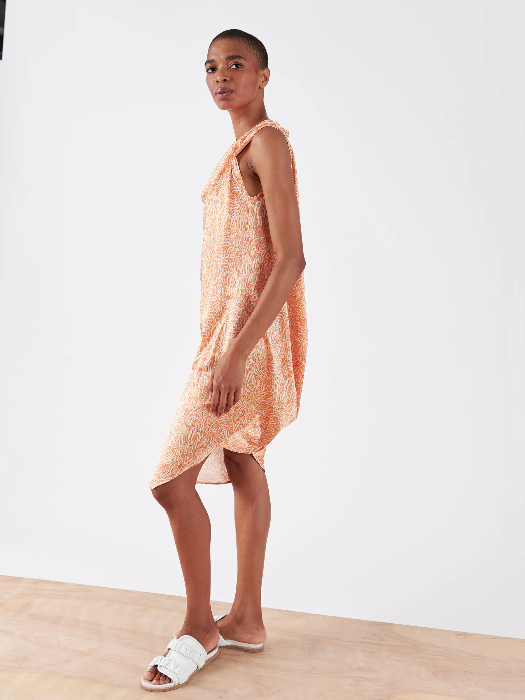 Twist Shoulder Ibit Dress Sample sold by Zero + Maria Cornejo product image thumbnail 4