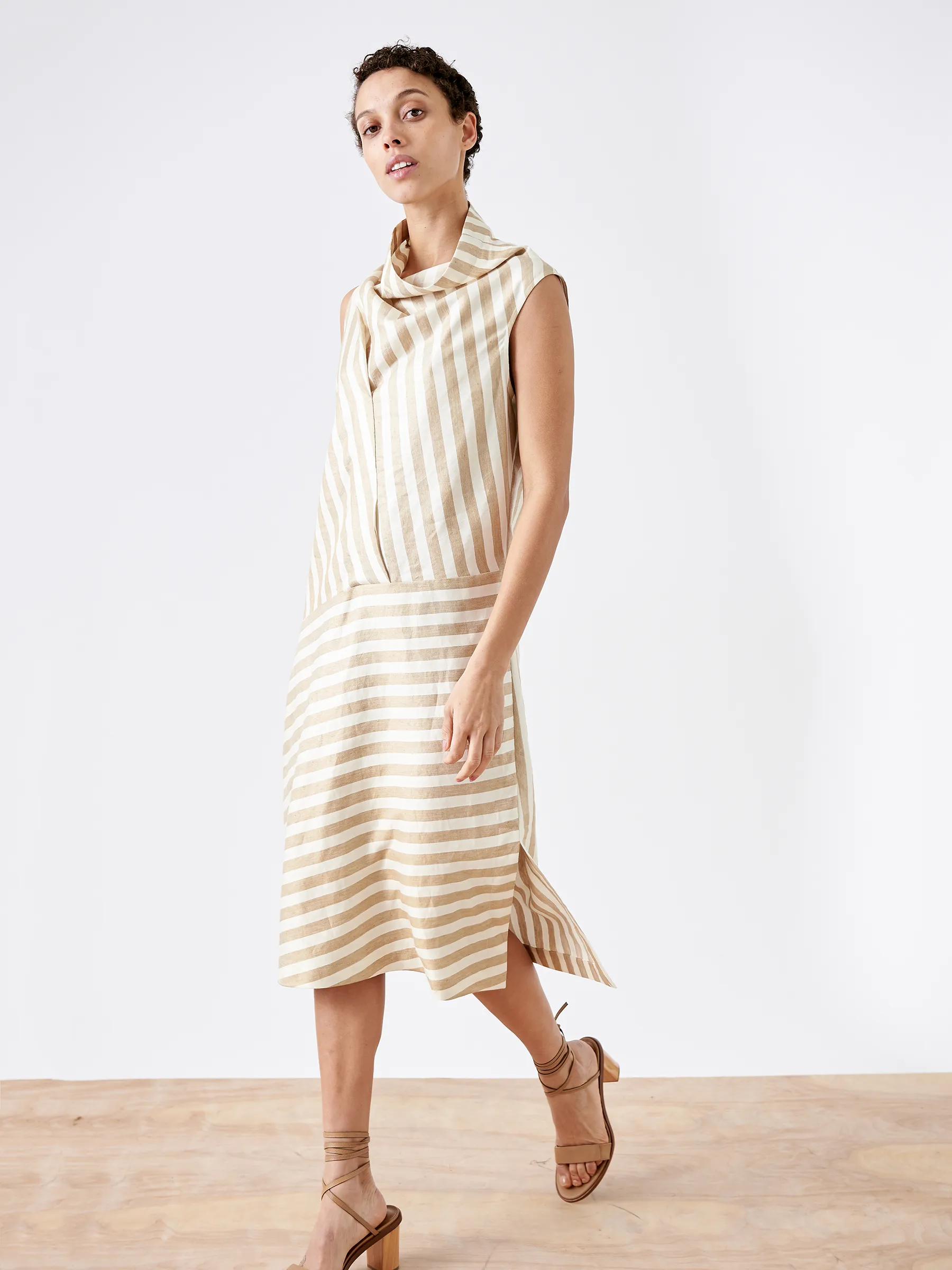 Sleeveless Fold Dress Sample sold by Zero + Maria Cornejo product image thumbnail 2