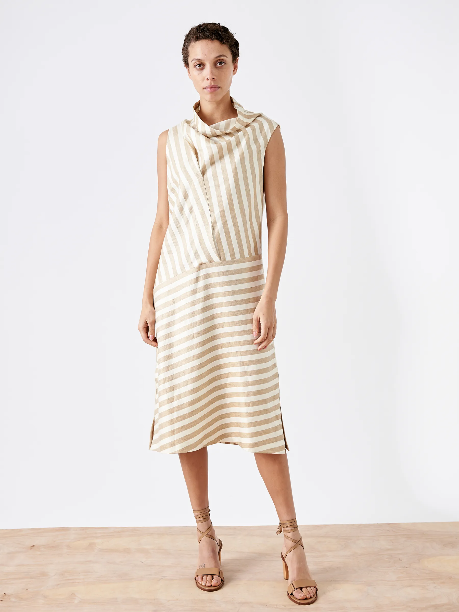 Sleeveless Fold Dress Sample sold by Zero + Maria Cornejo product image thumbnail 3