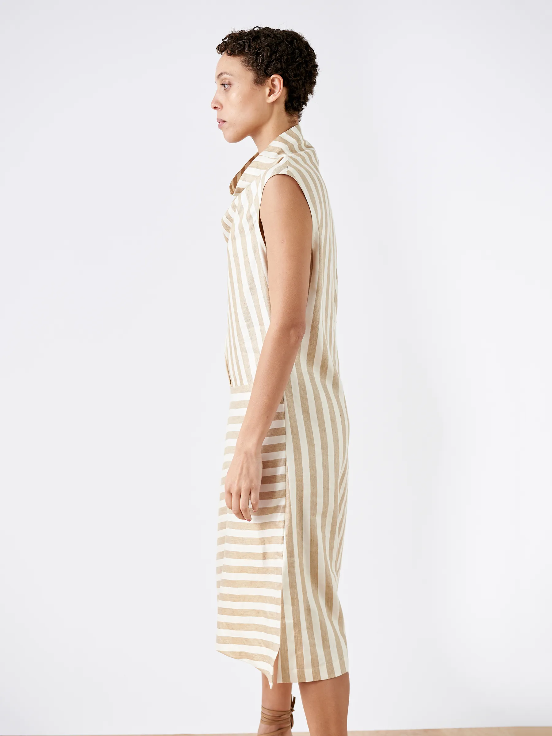 Sleeveless Fold Dress Sample sold by Zero + Maria Cornejo product image thumbnail 5