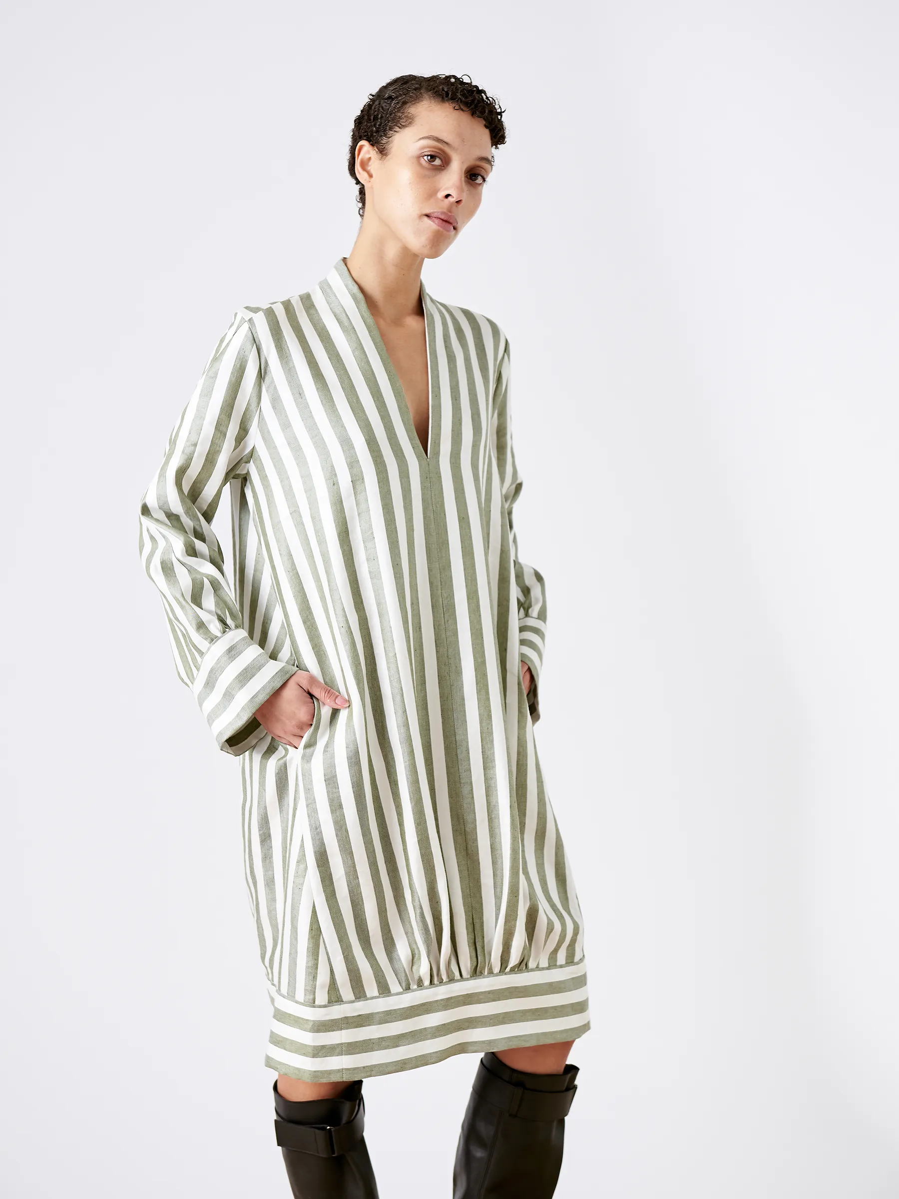 Long-Sleeved Sacha Dress Sample sold by Zero + Maria Cornejo product image thumbnail 2