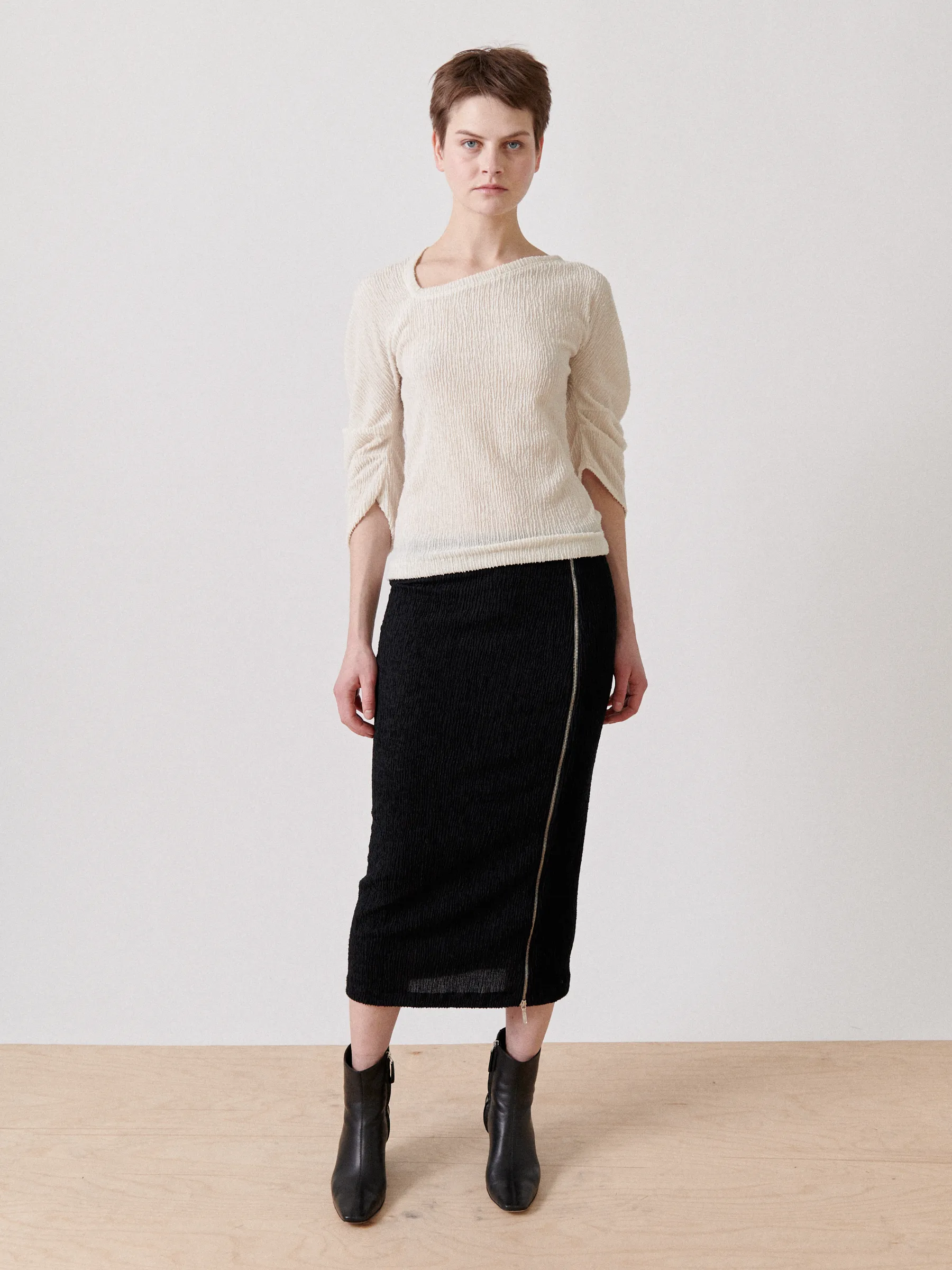Long-Sleeved Off Kilter Top Sample sold by Zero + Maria Cornejo product image thumbnail 2