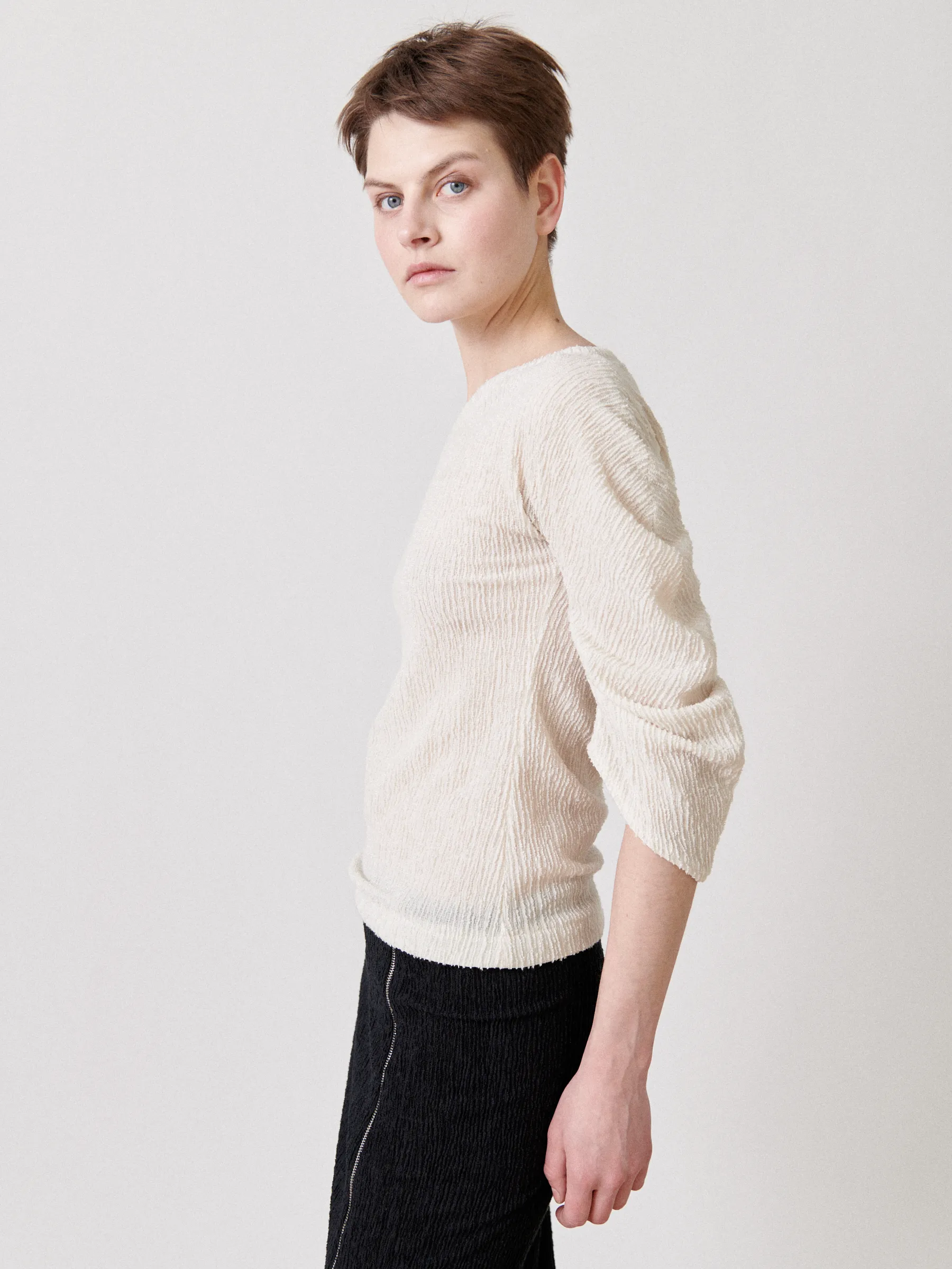 Long-Sleeved Off Kilter Top Sample sold by Zero + Maria Cornejo product image thumbnail 5