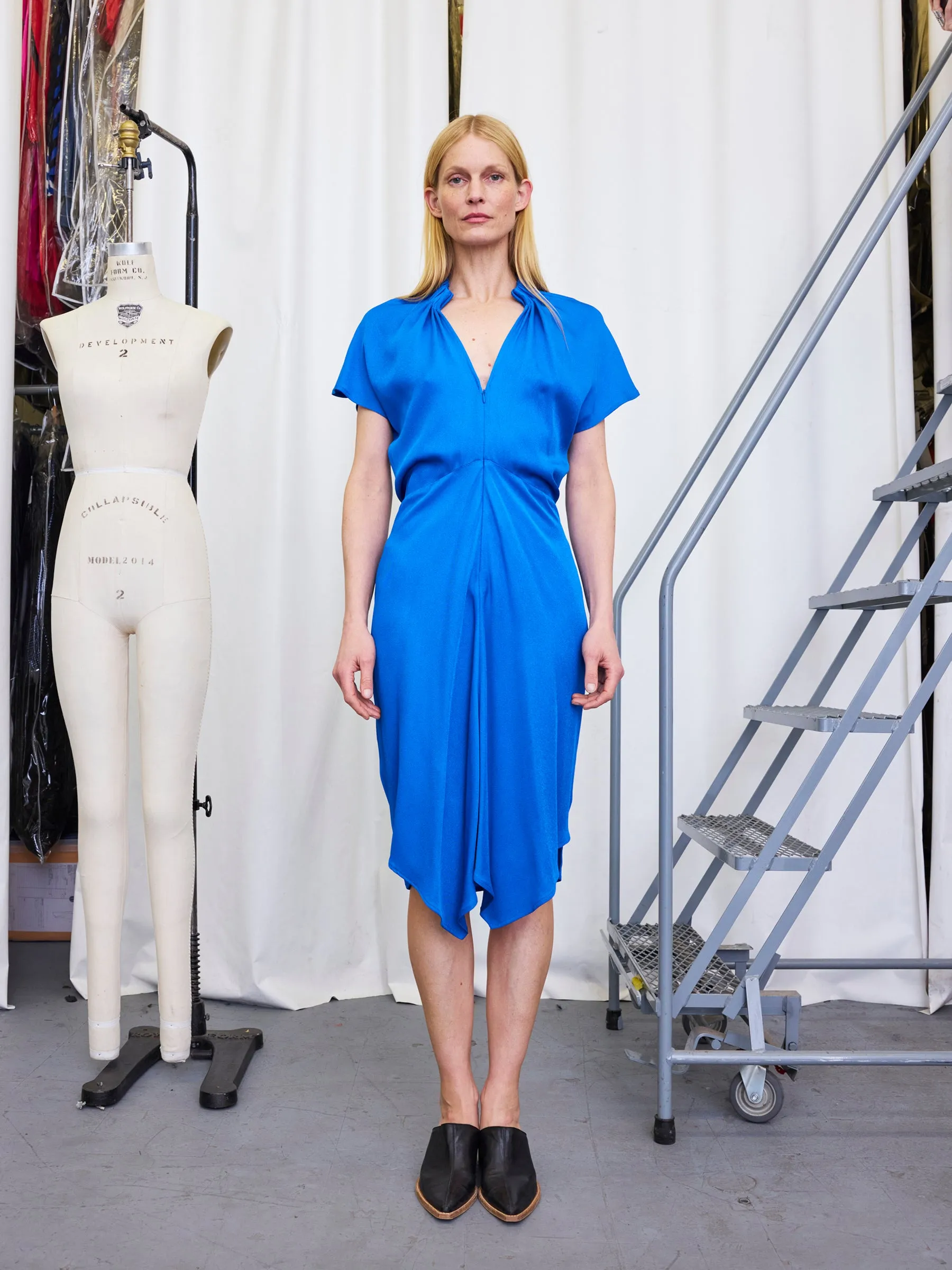 Ruched Stella Dress sold by Zero + Maria Cornejo product image thumbnail 3