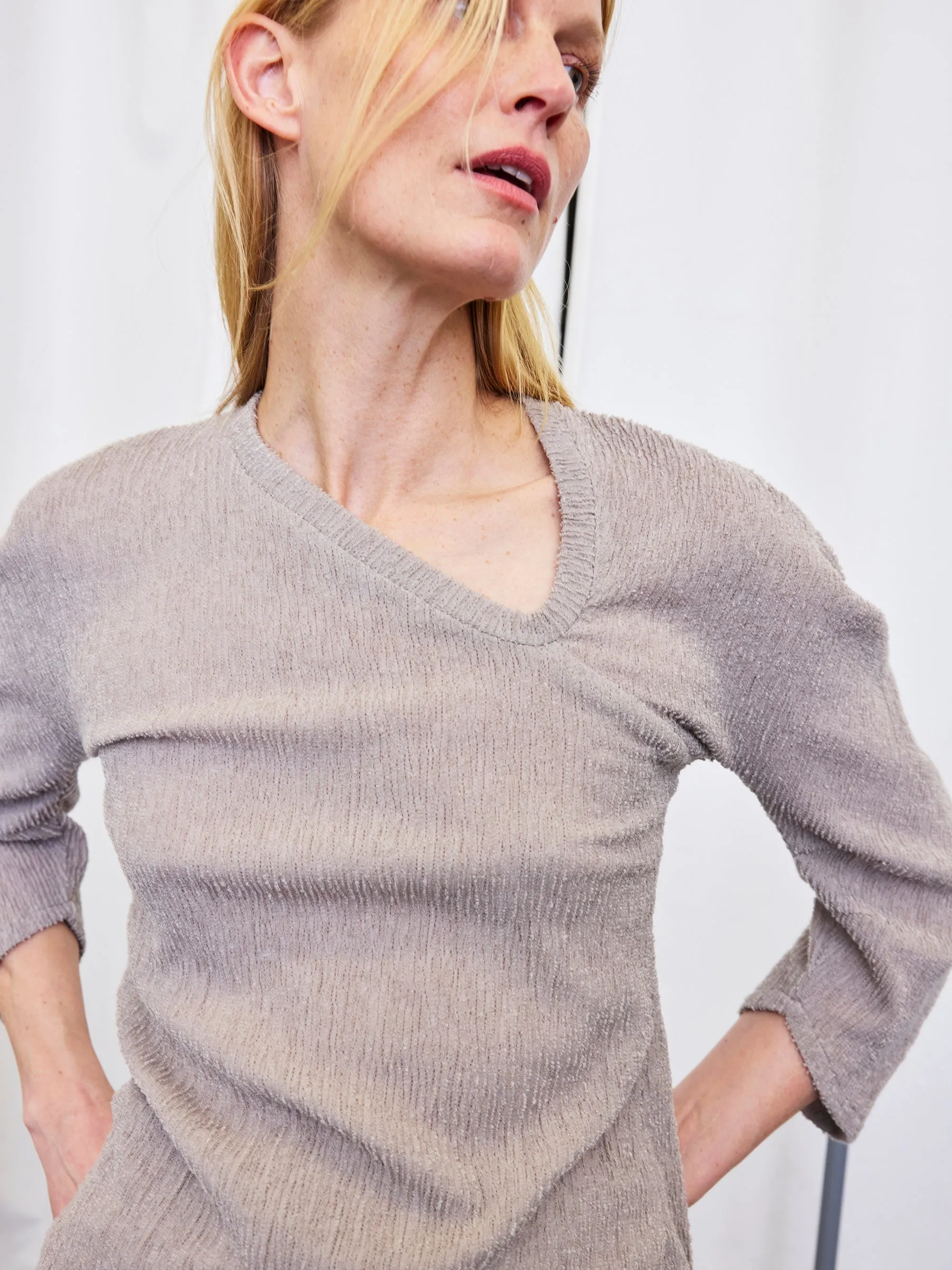 Long-Sleeved Off Kilter Top Sample sold by Zero + Maria Cornejo product image thumbnail 4