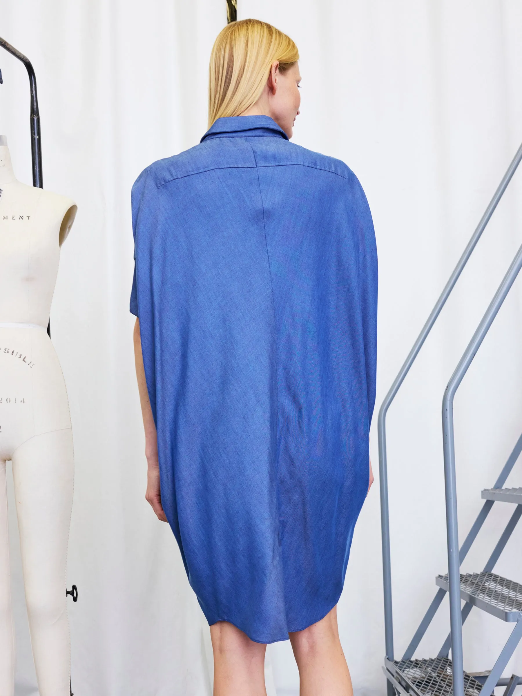 Aissa Shirt Dress Sample sold by Zero + Maria Cornejo product image thumbnail 4