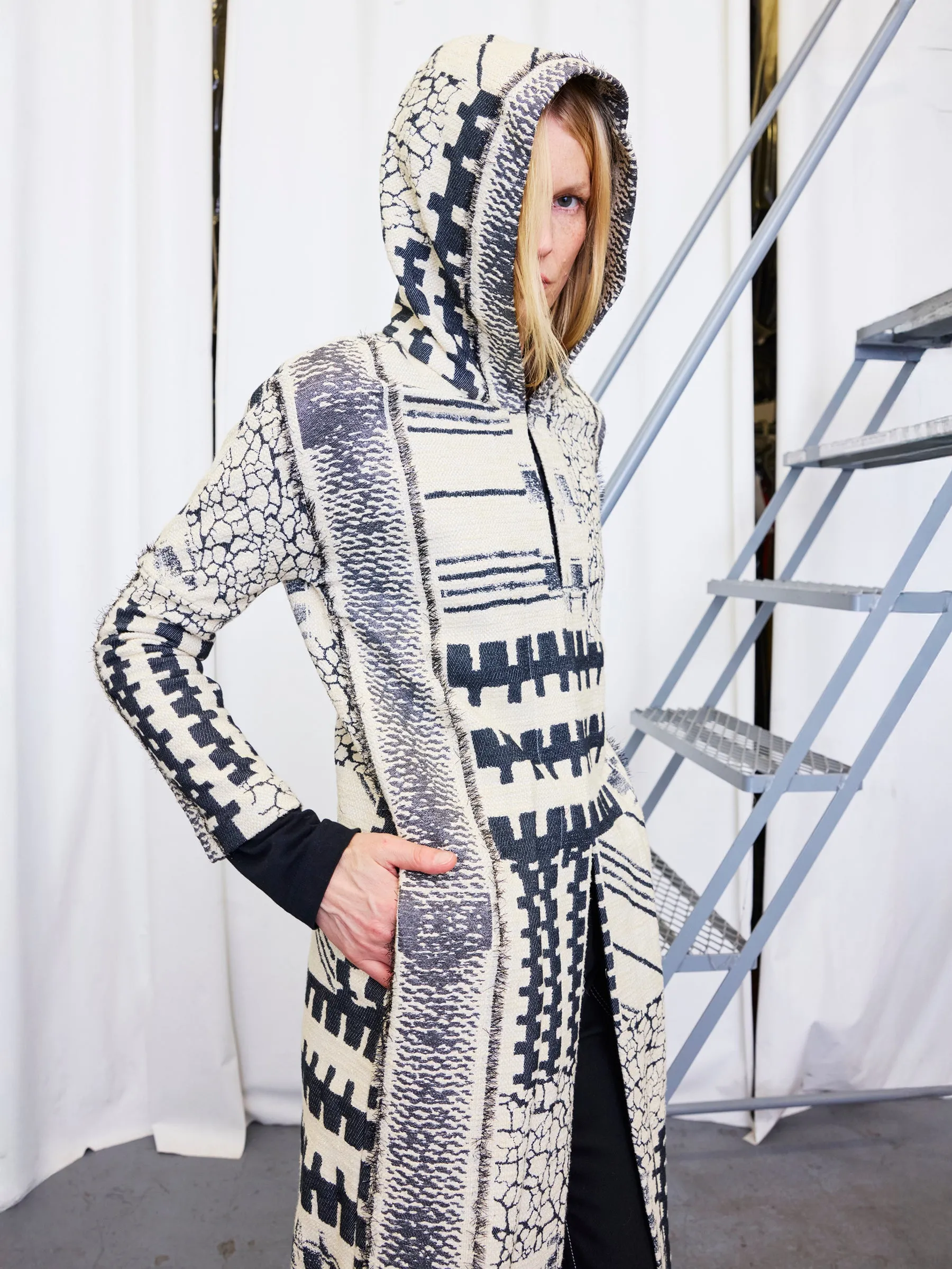 Hooded Column Coat Sample sold by Zero + Maria Cornejo product image thumbnail 2