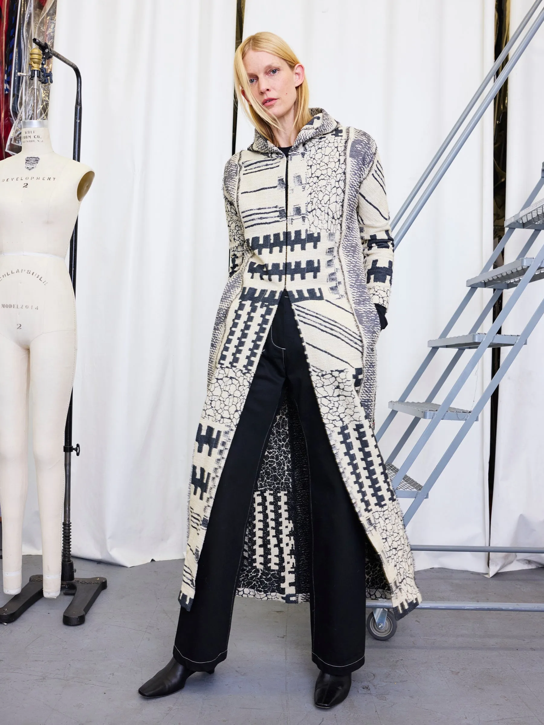 Hooded Column Coat Sample sold by Zero + Maria Cornejo product image thumbnail 3