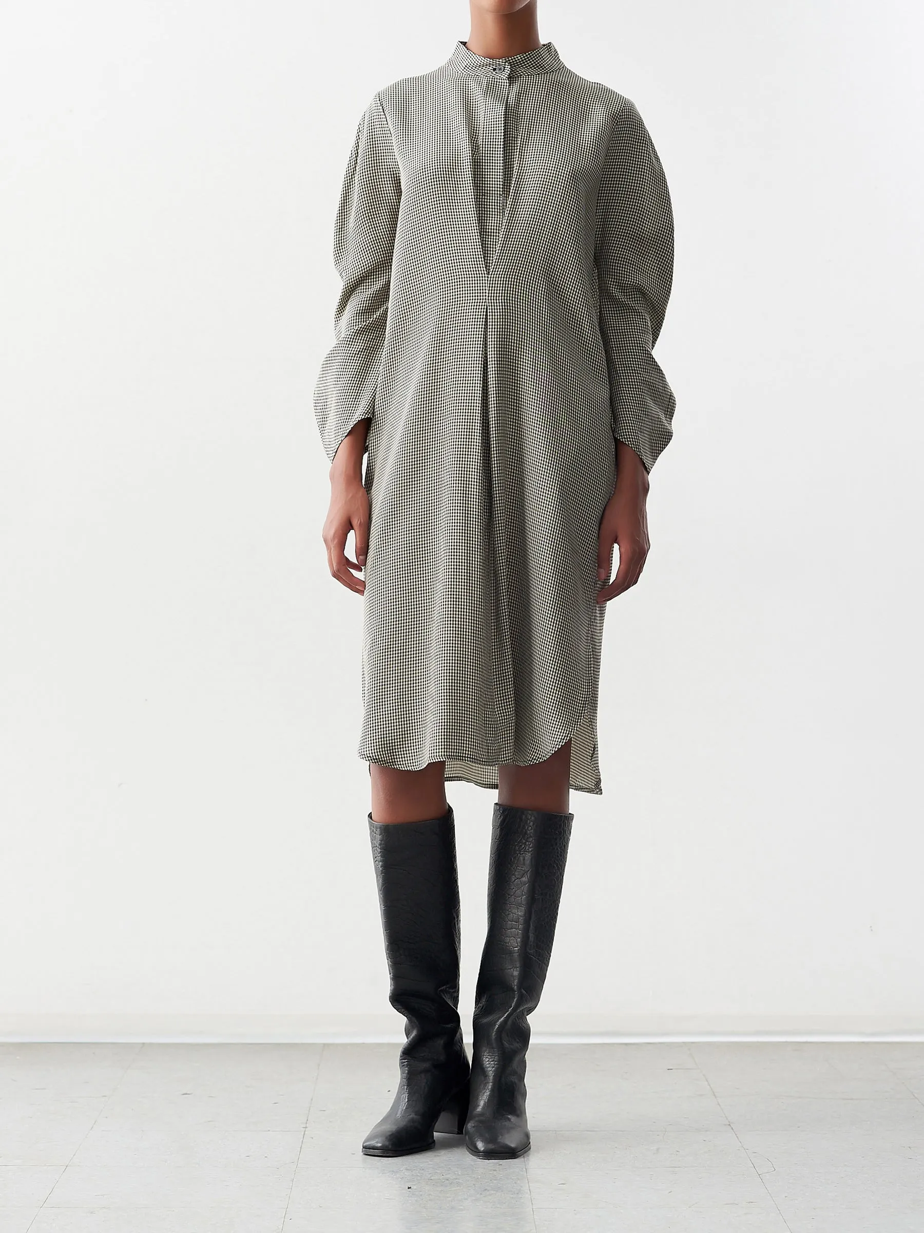 Pleat Rami Dress Sample sold by Zero + Maria Cornejo product image thumbnail 4