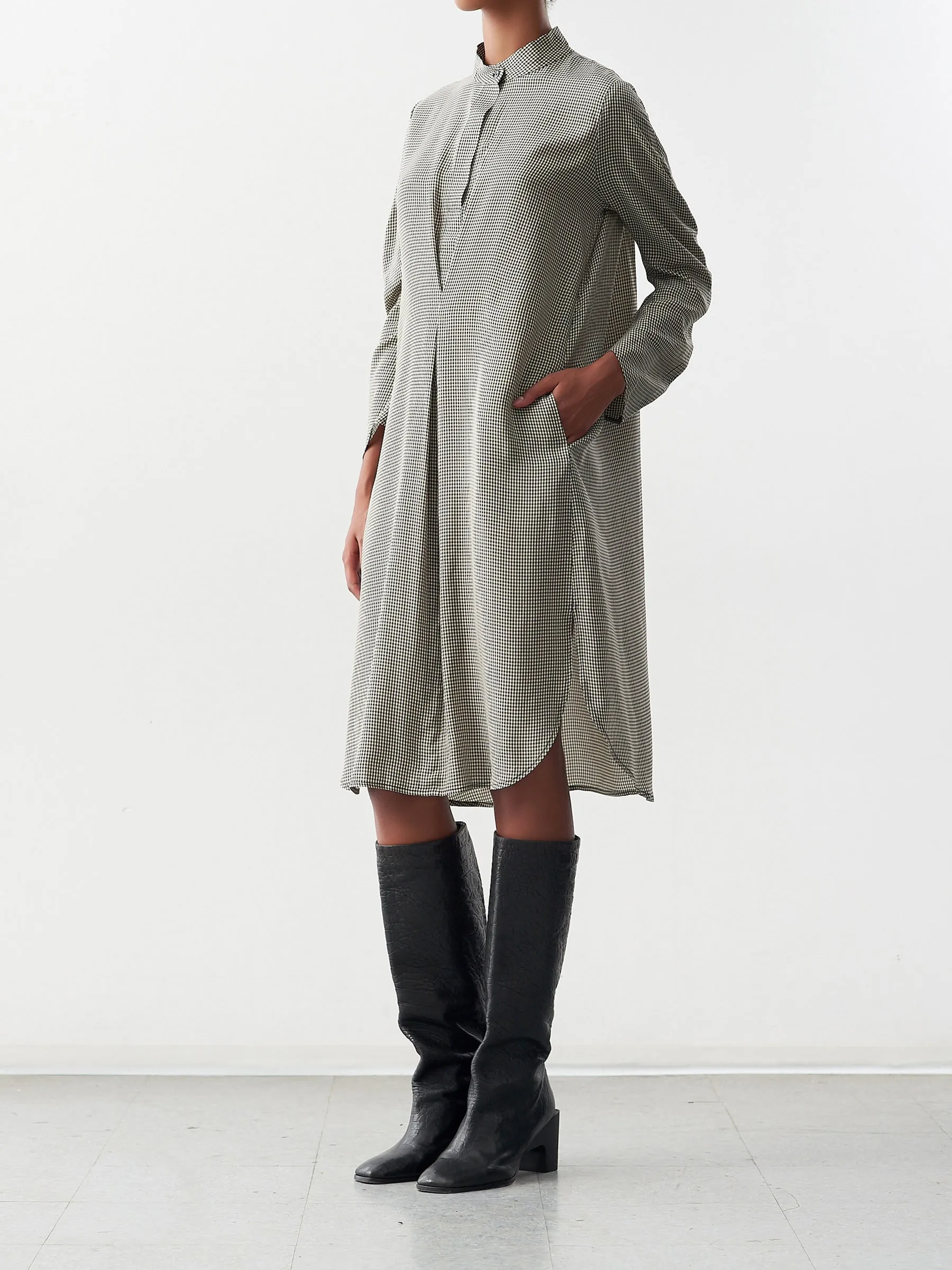 Pleat Rami Dress Sample sold by Zero + Maria Cornejo product image thumbnail 5