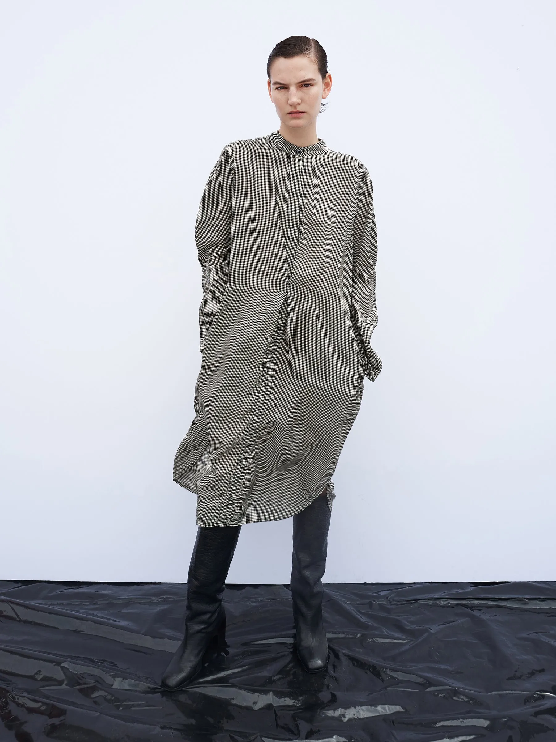 Pleat Rami Dress Sample sold by Zero + Maria Cornejo product image thumbnail 2